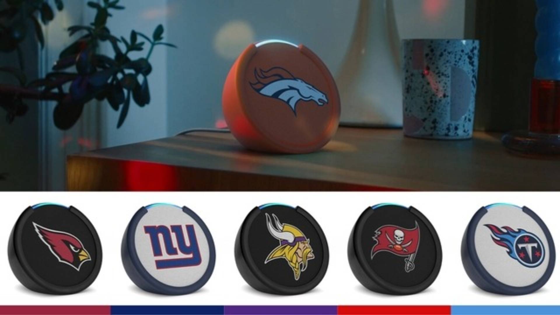 Amazon celebrates the 2024 NFL season with limited edition Echo Pop speakers