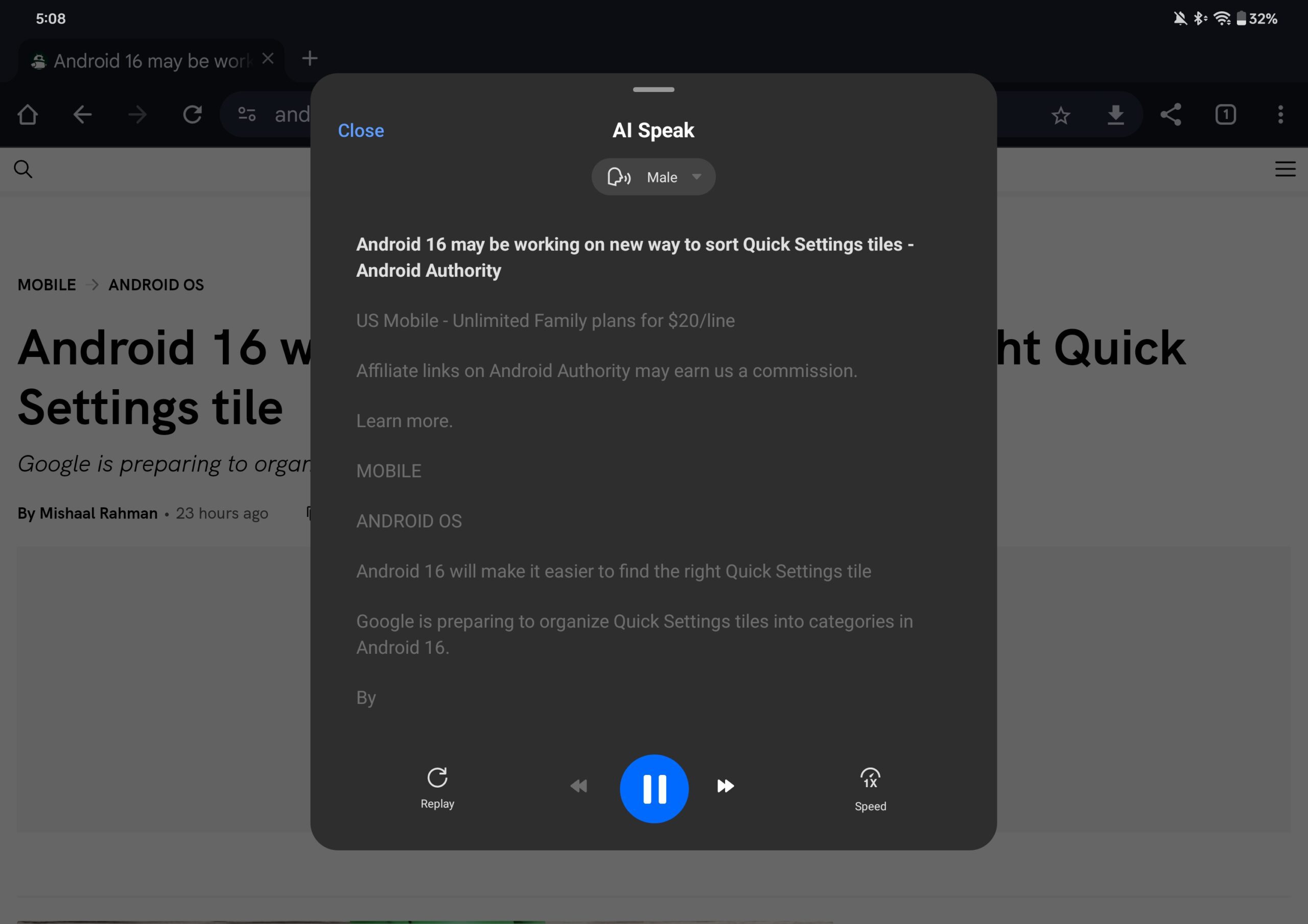 OxygenOS 14 1 AI speak window