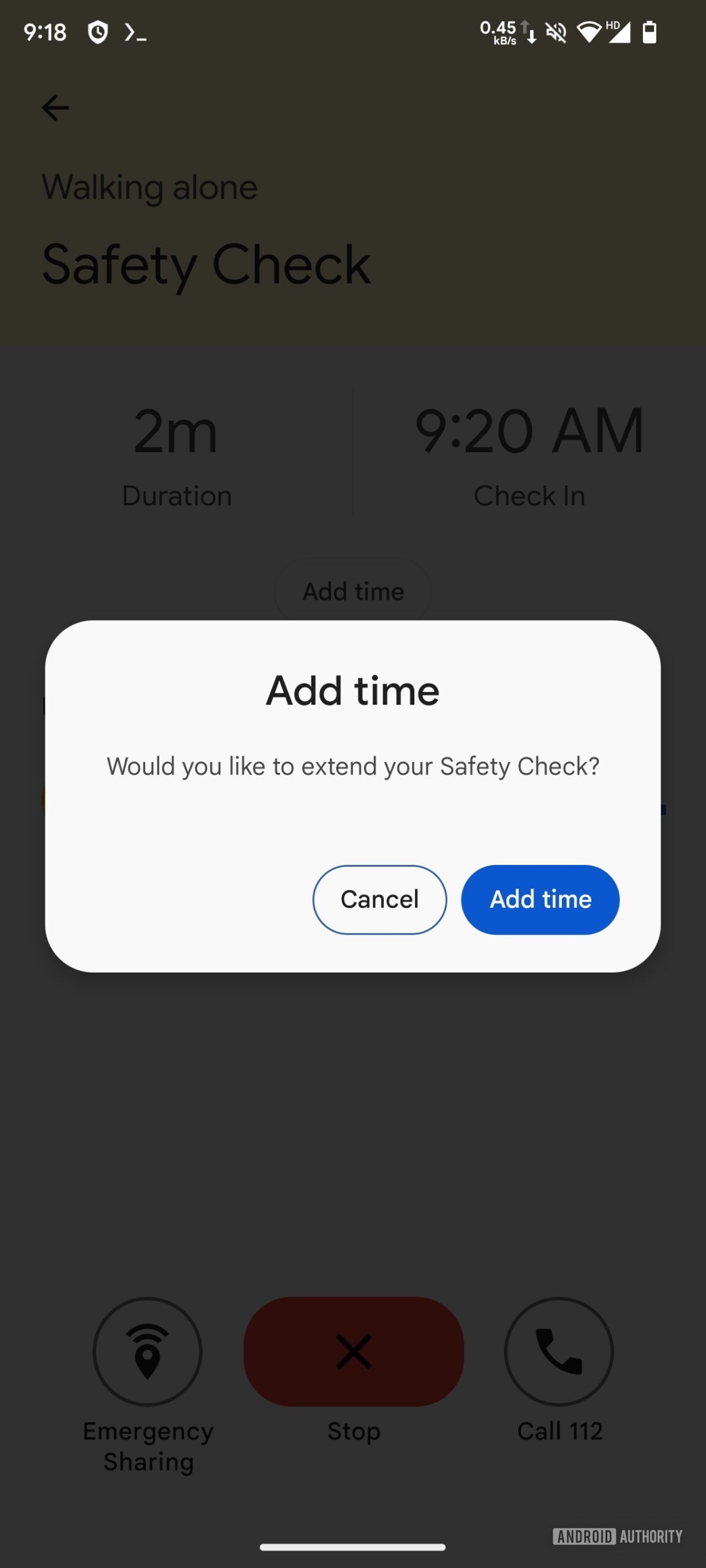 Safety check timer 2