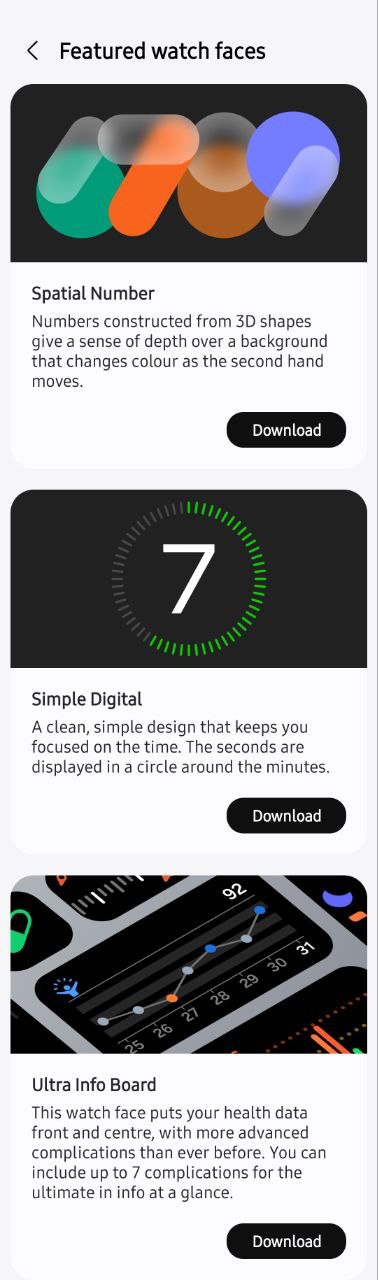 You can now download One UI 6 watch faces on your older Galaxy Watch