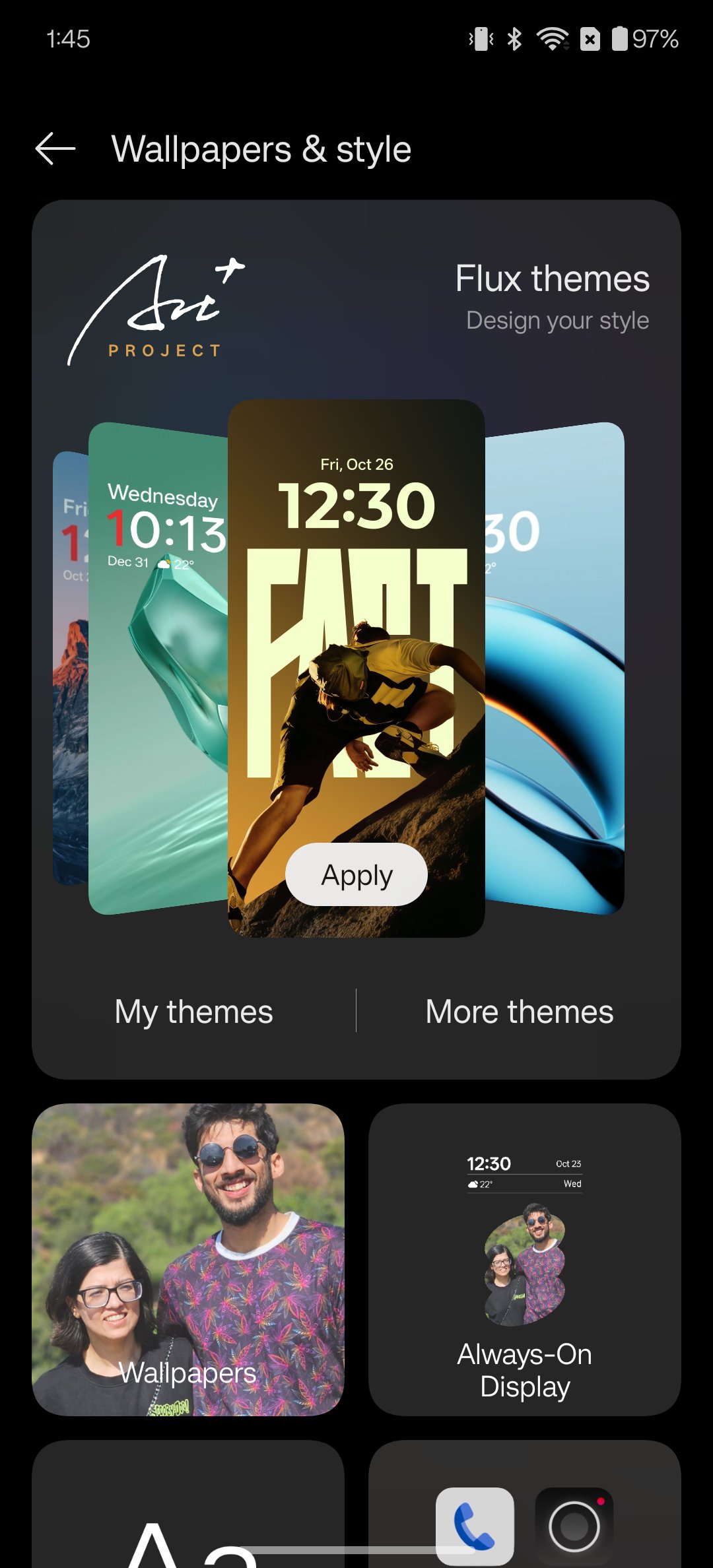 Oxygen OS 15 Flux themes screenshot