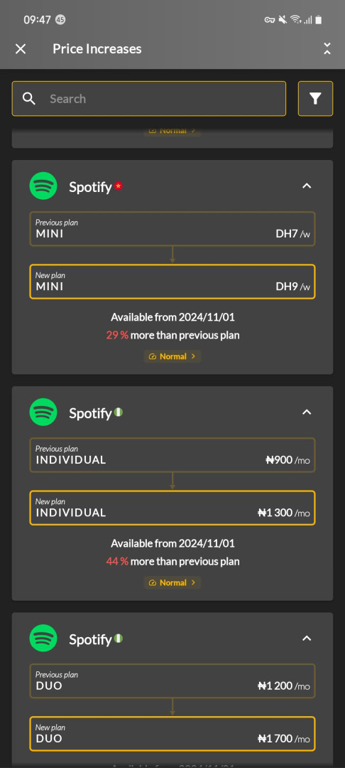 SubX subscription tracker app android 01