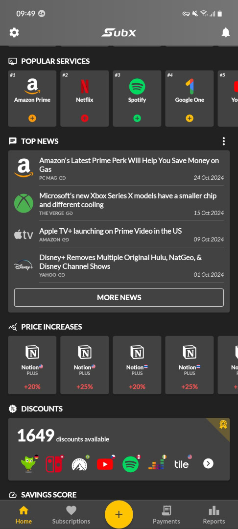 SubX subscription tracker app android 05