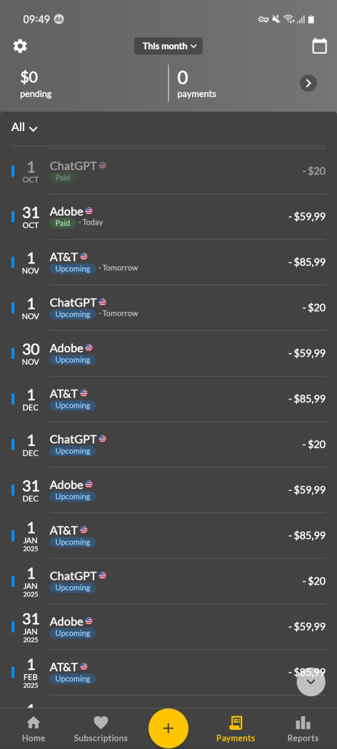 SubX subscription tracker app android 09