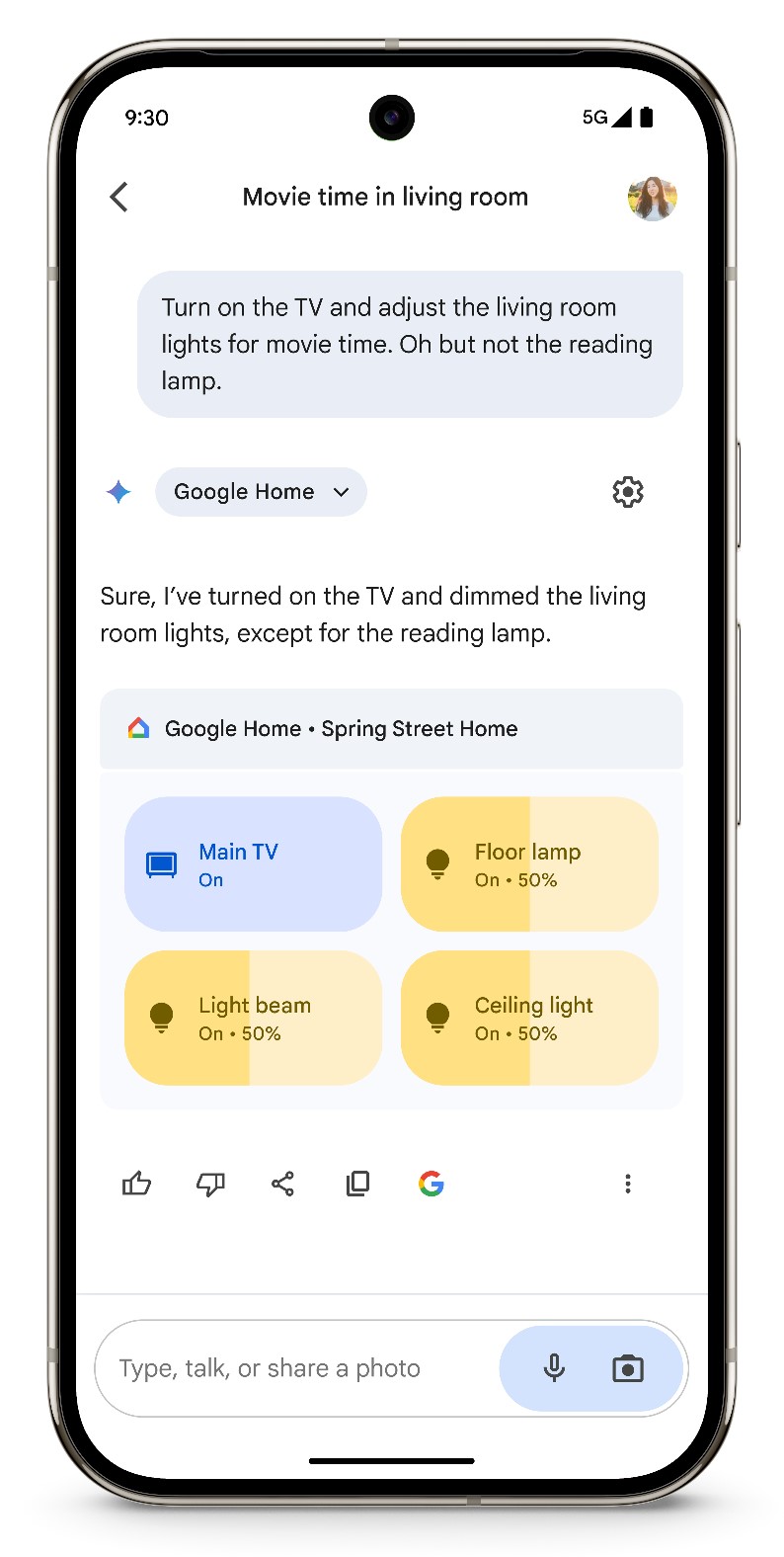 google home gemini extensions