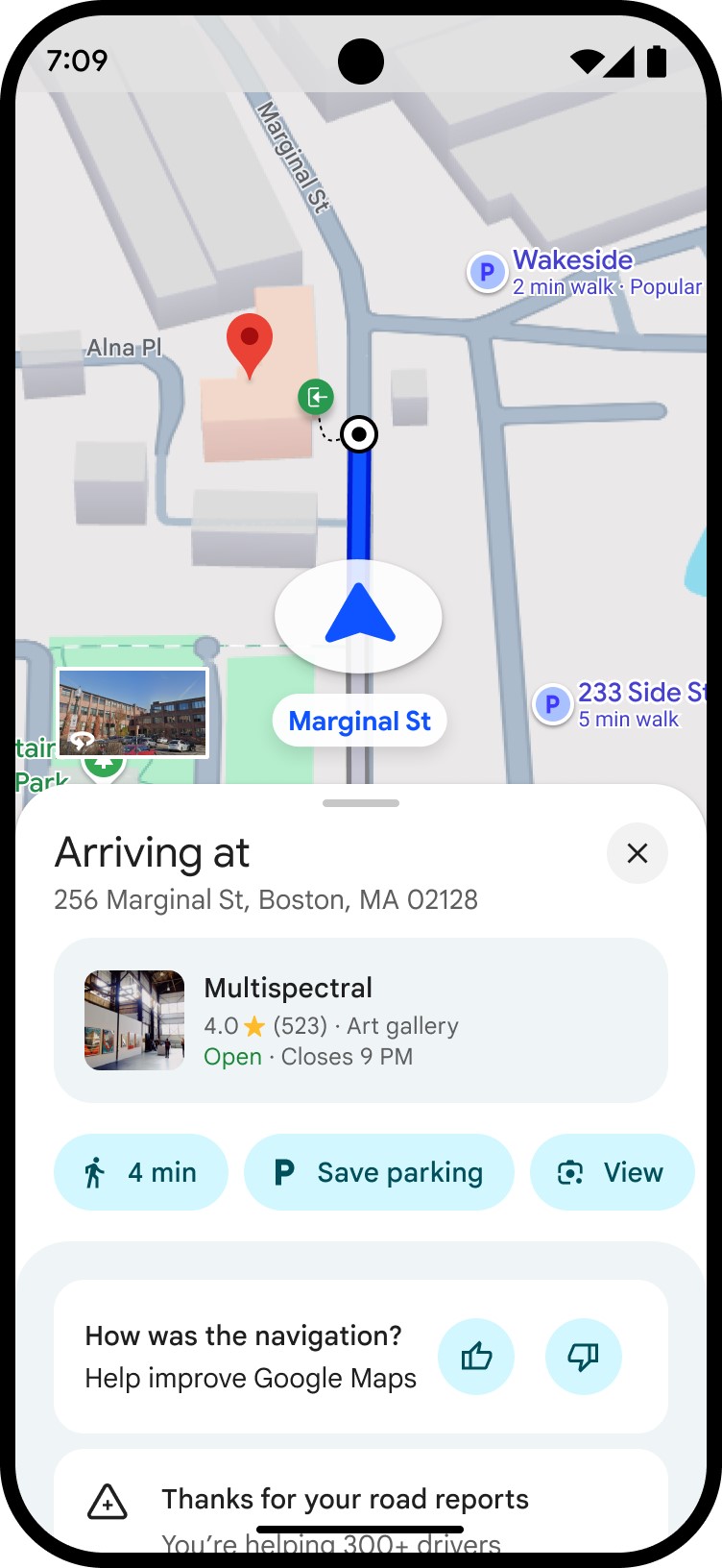 google maps Updated Arrival Guidance