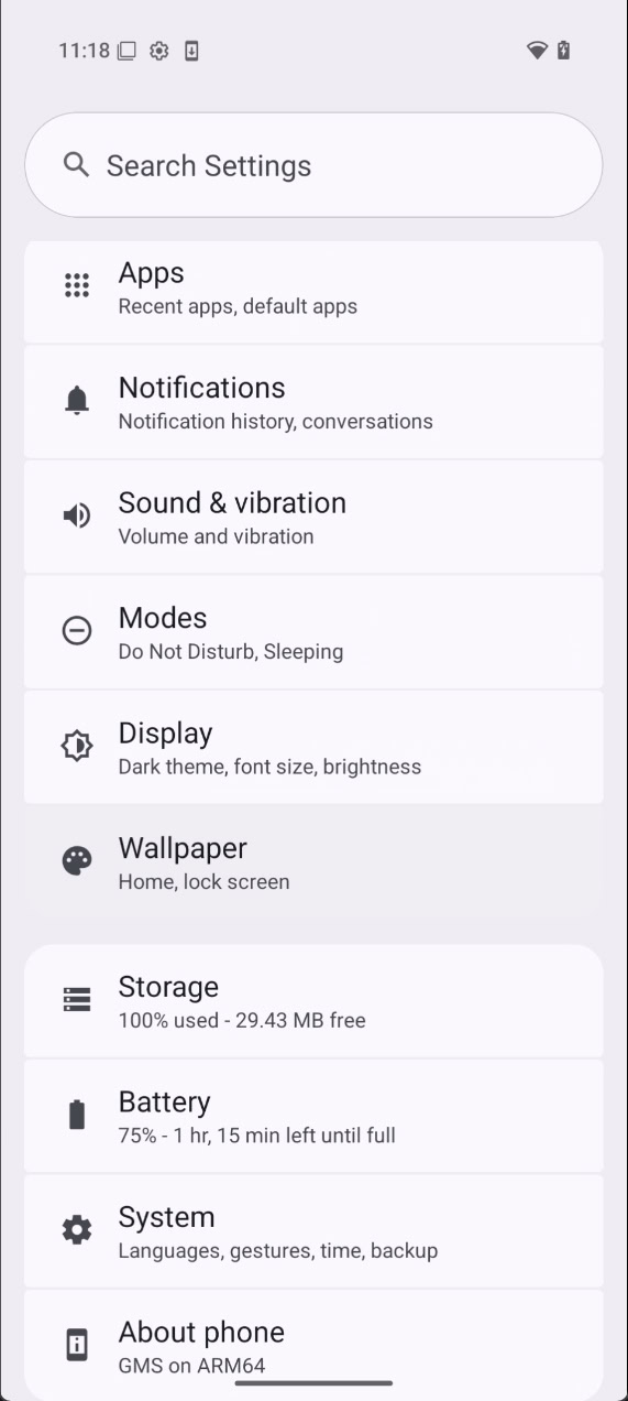 Android 15 QPR2 Beta 1 Modes in Settings