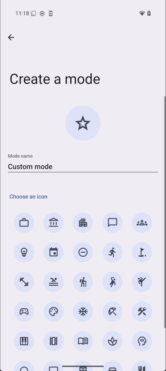 Android 15 QPR2 Beta 1 creating a new Mode