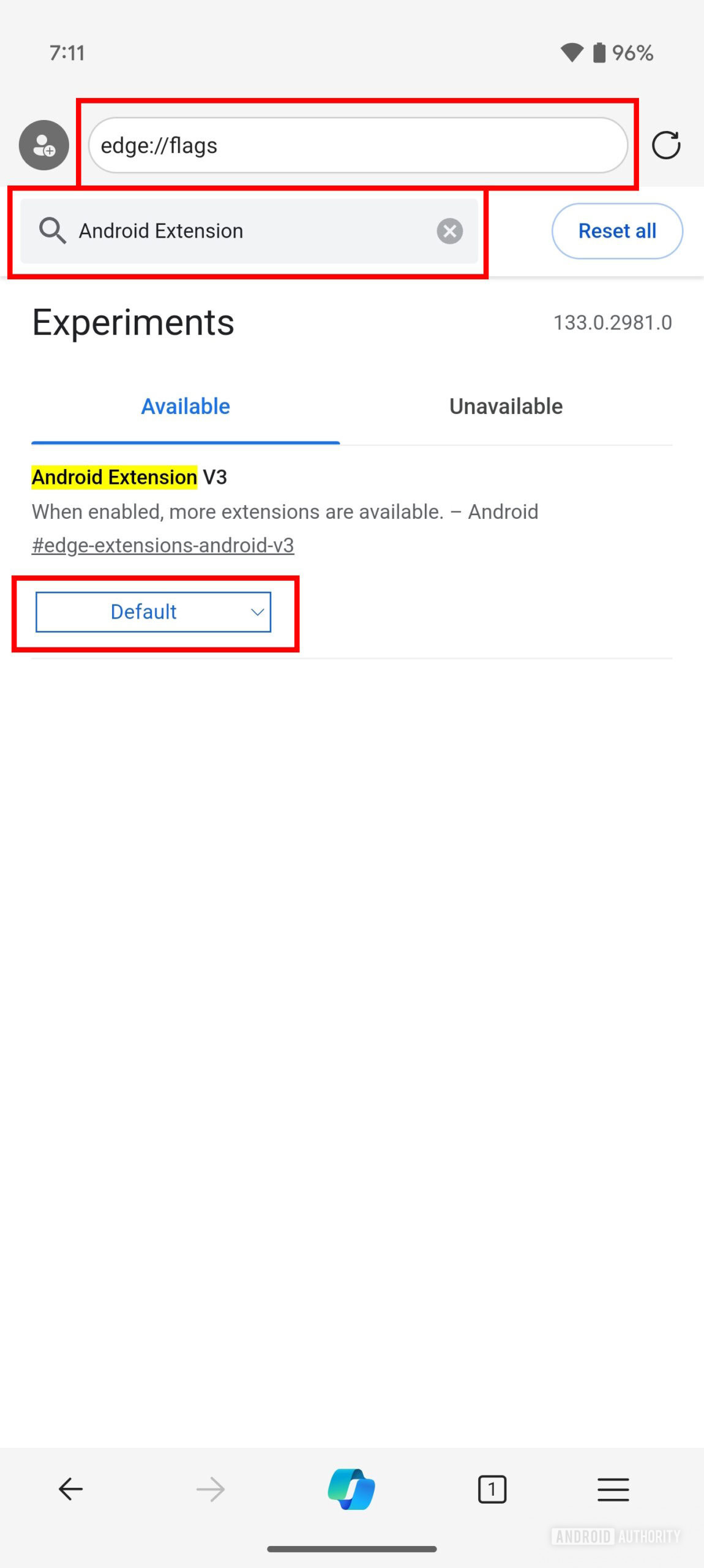 Edge Canary How to enable Android extensions for Keepa (1)