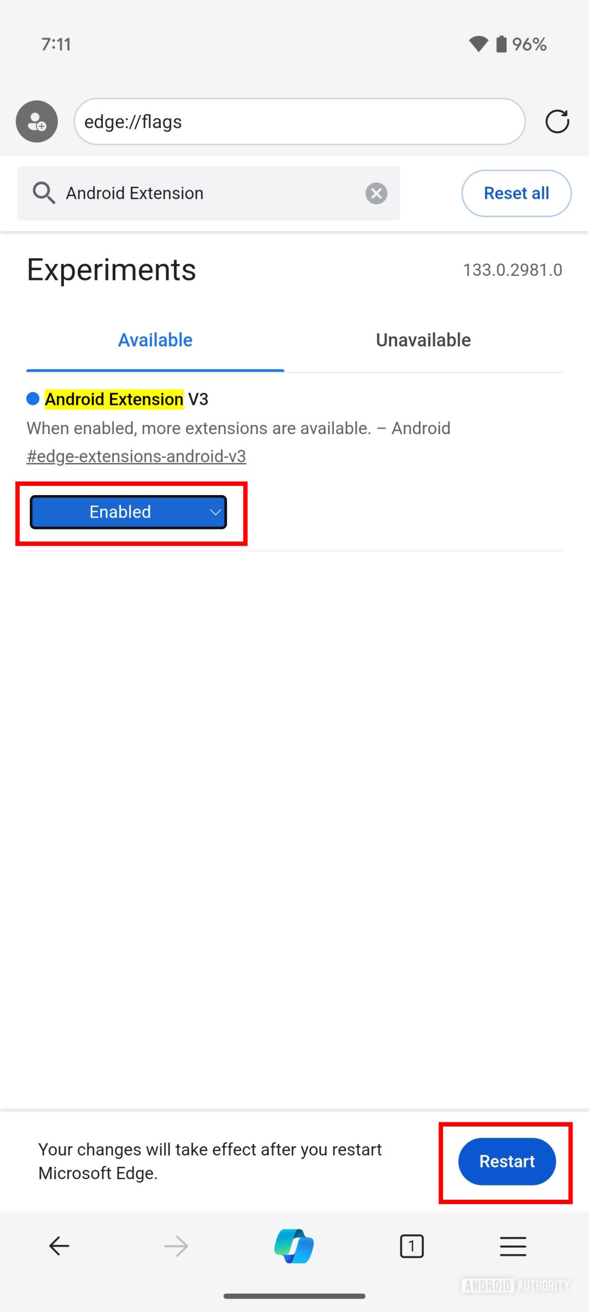 Edge Canary How to enable Android extensions for Keepa (2)