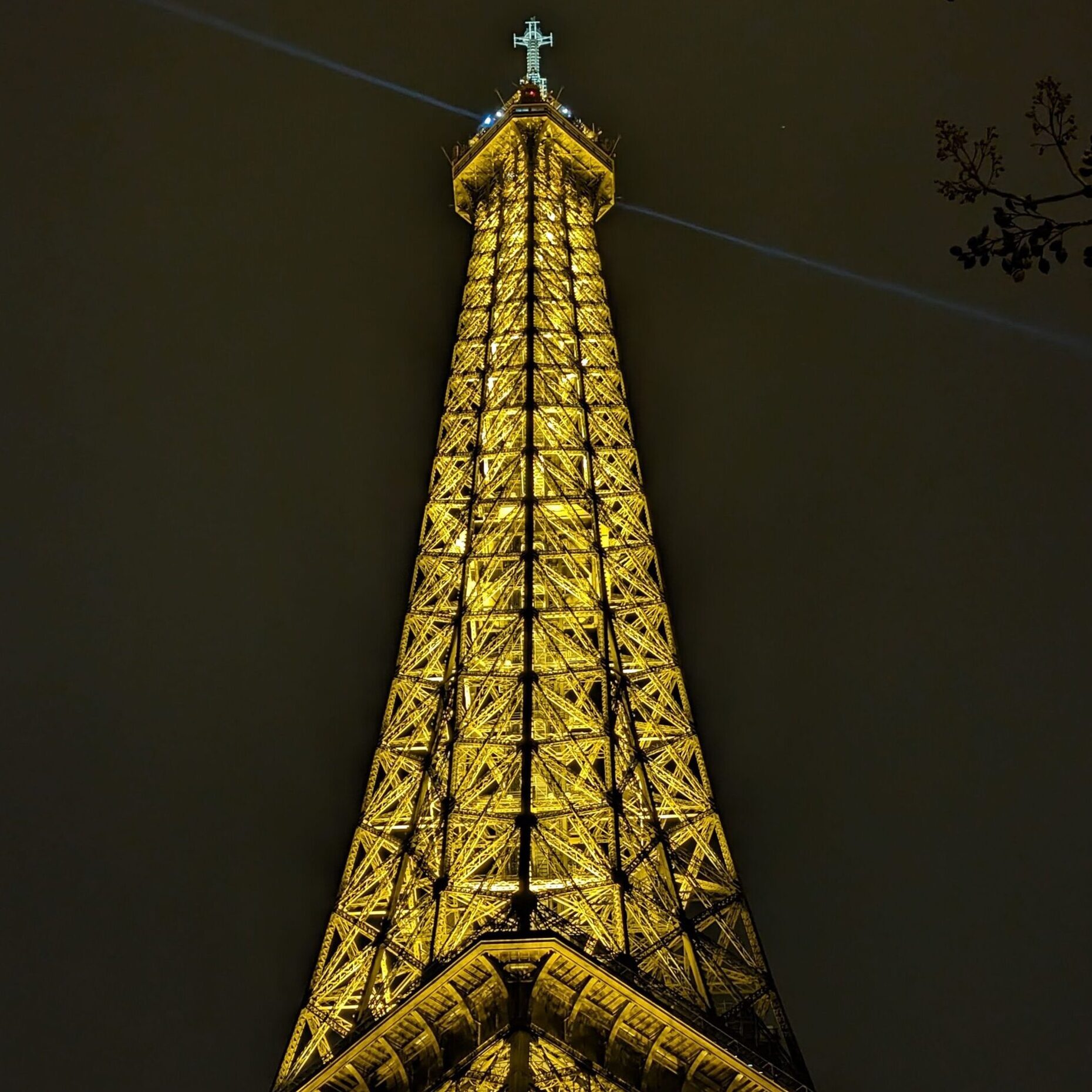 Eiffel tower at night