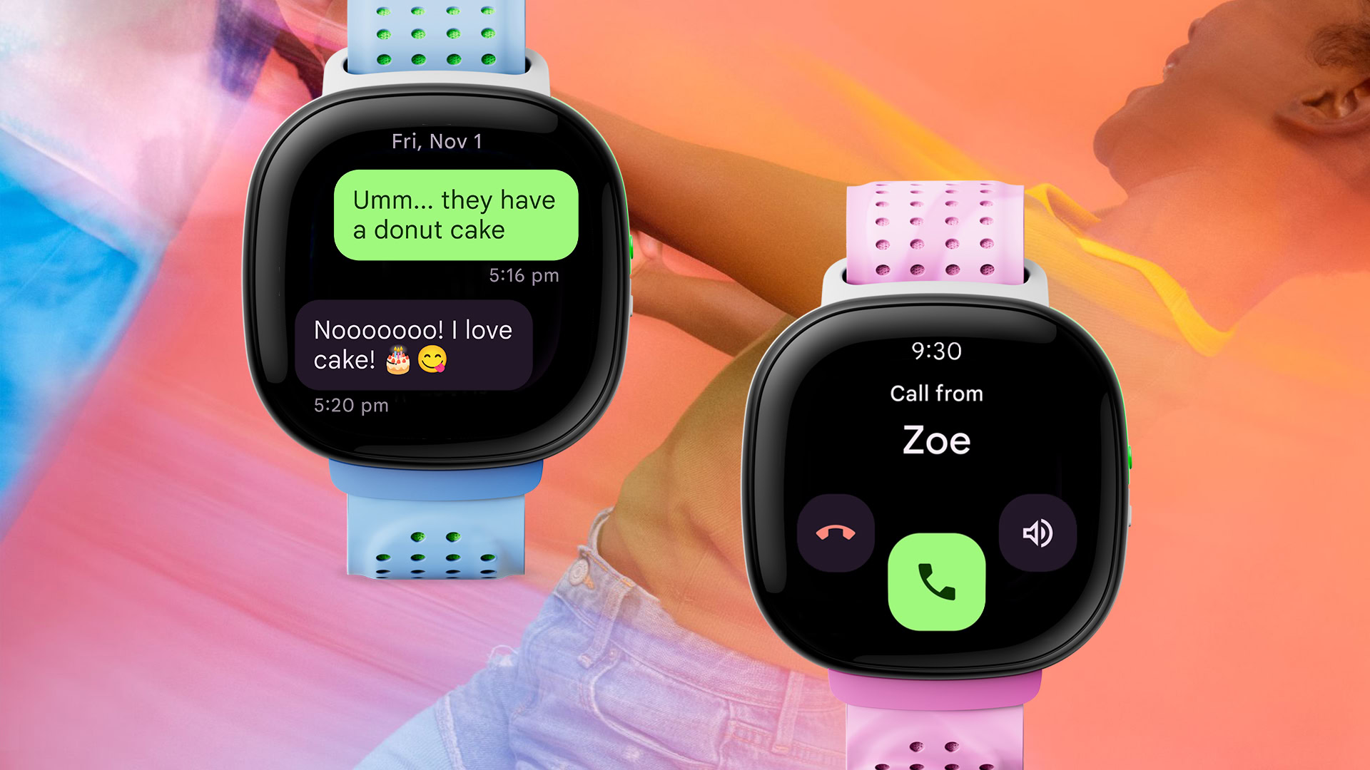 Fitbit Ace LTE Sibling chat