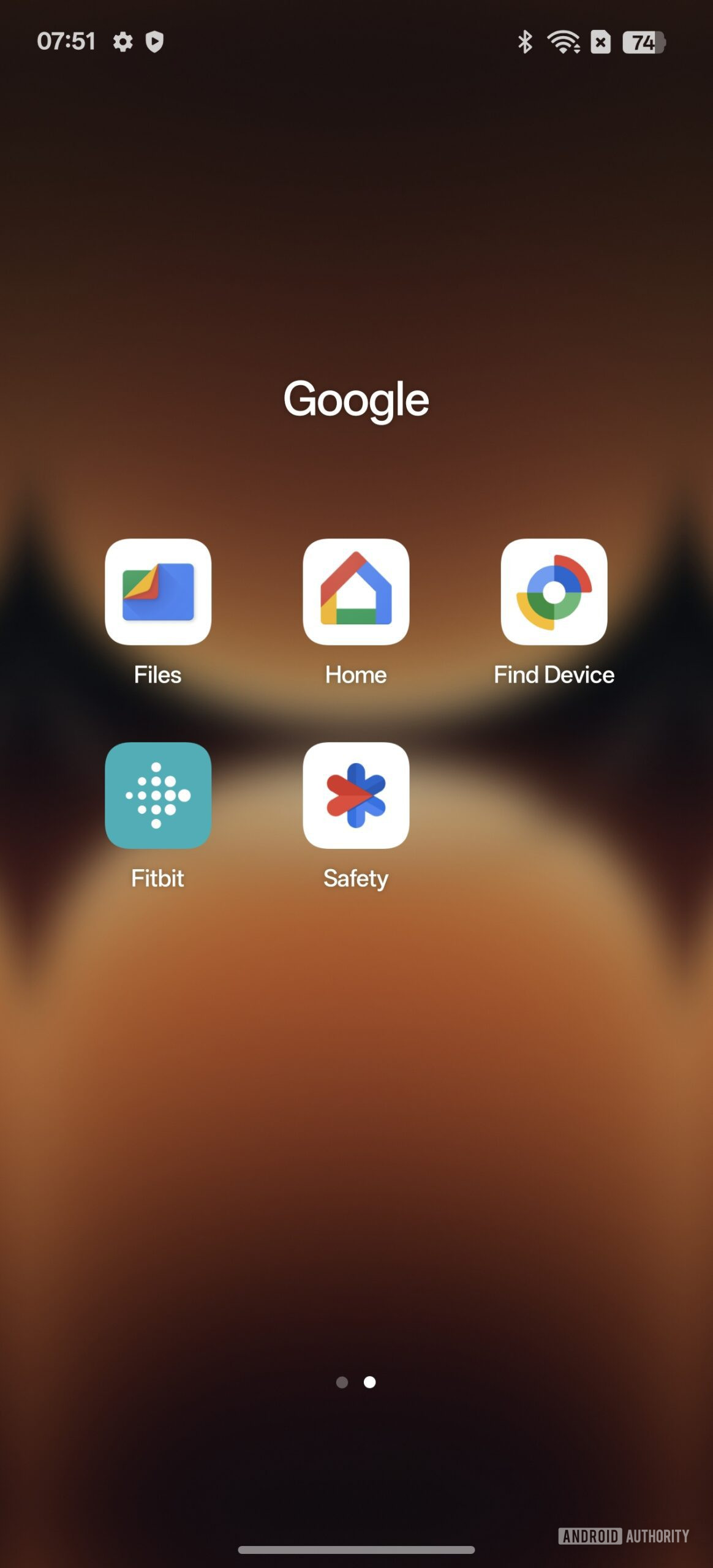 Fitbit Google app folder on Realme GT7 Pro