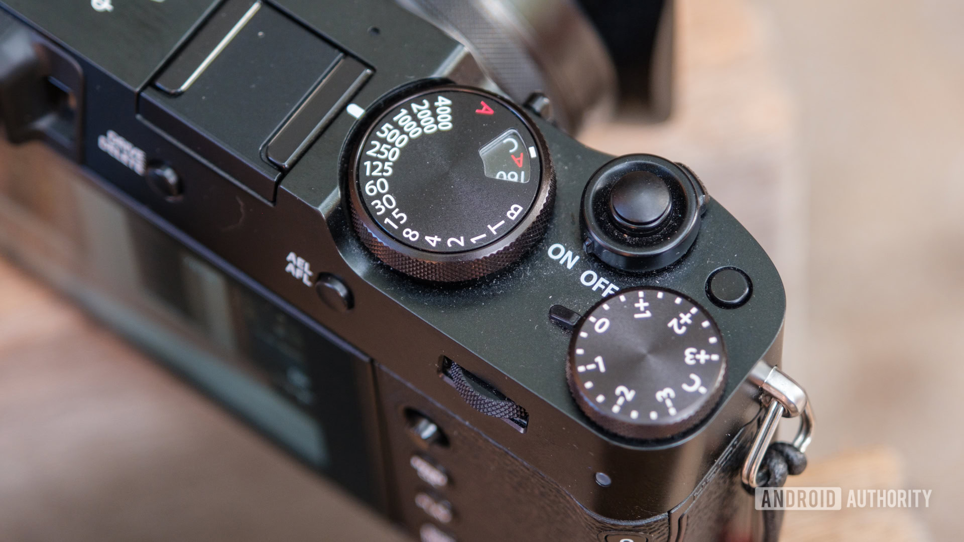 Fujifilm X100V dials on top