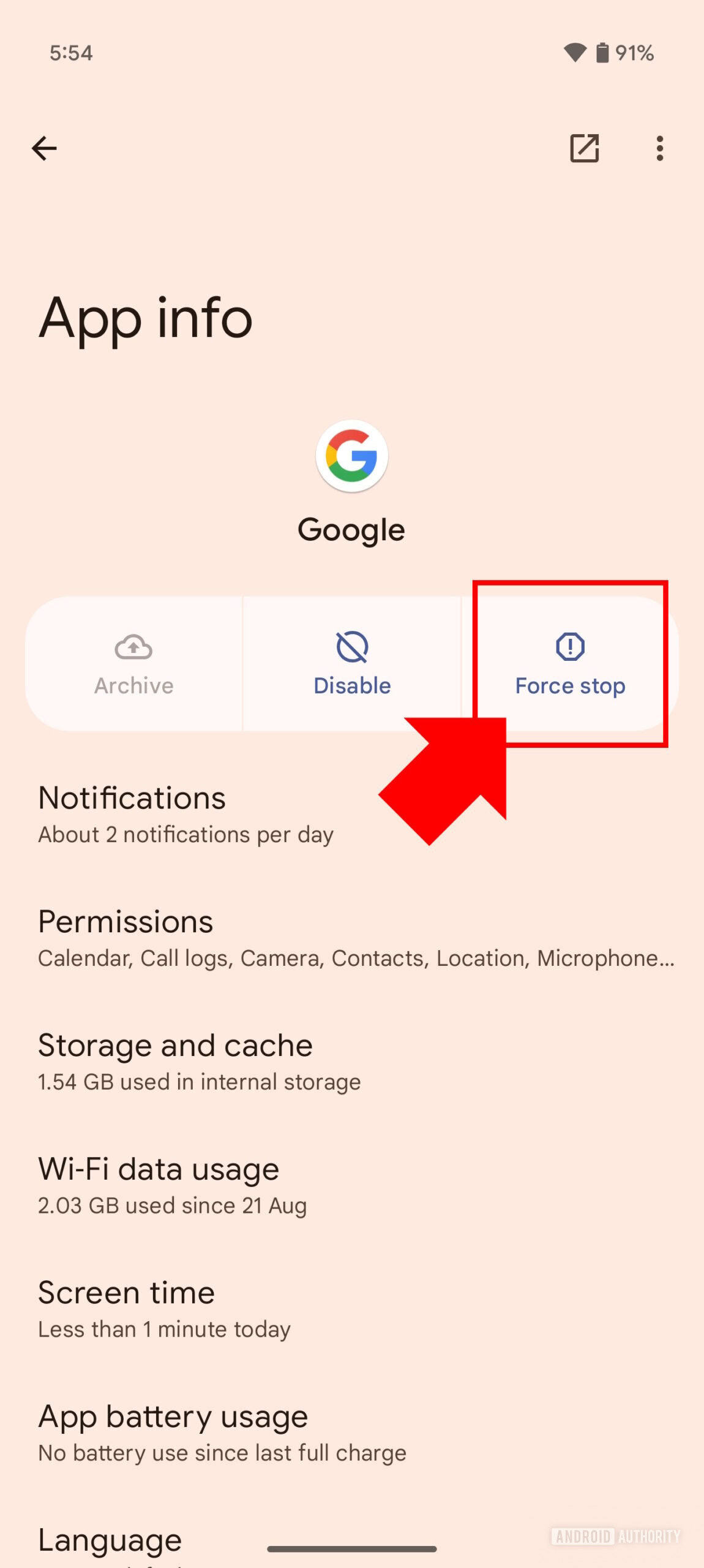 Google Pixel How to disable the Google app 4