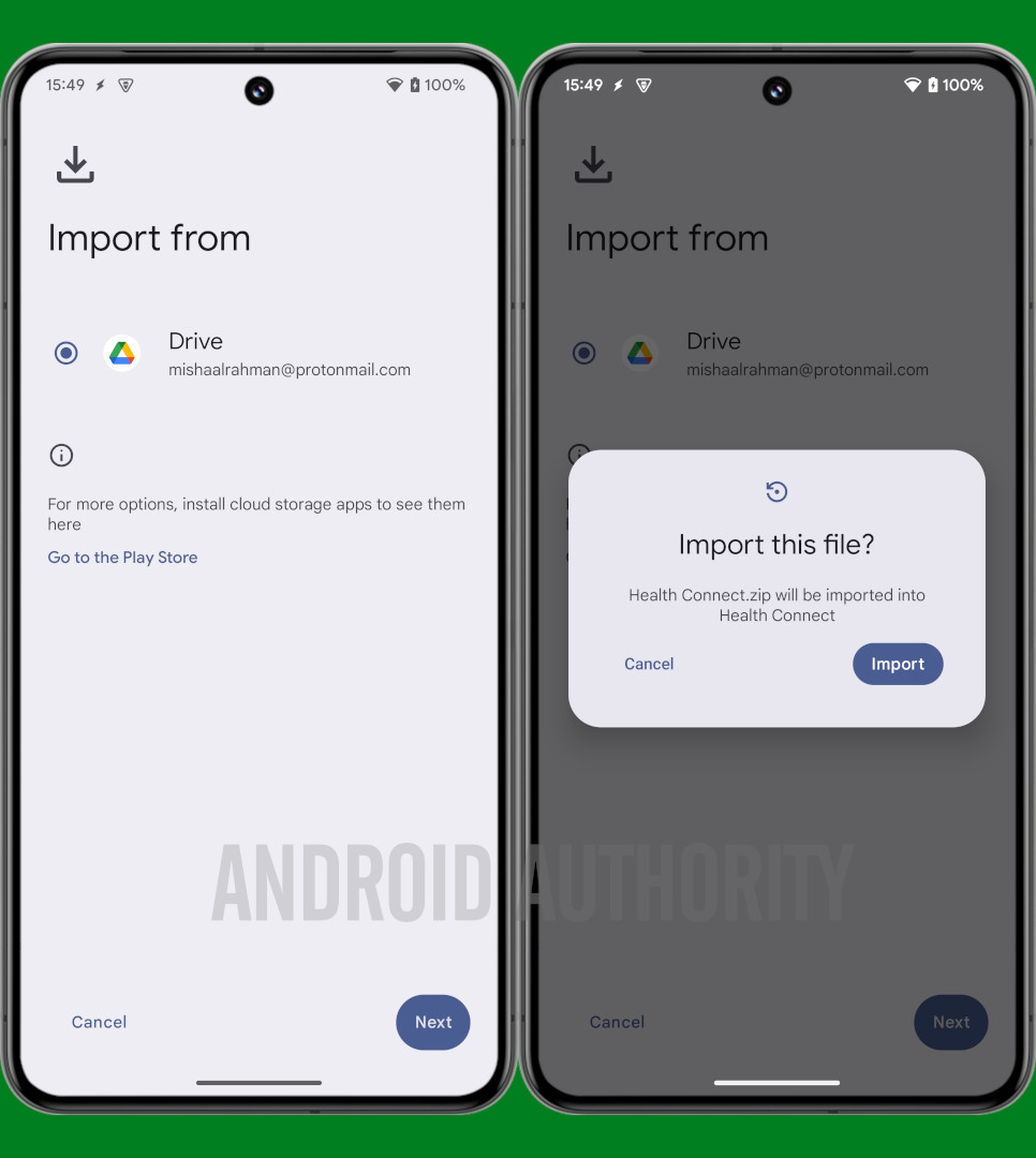 Health Connect import in Android 15 QPR2 Beta 1