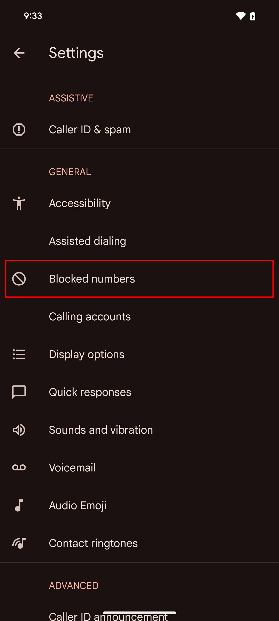 How to find blocked numbers on Android Phone app 3