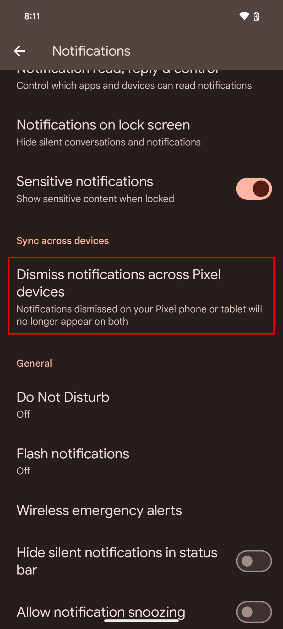 How to turn off duplicate notifications across Pixel devices 2