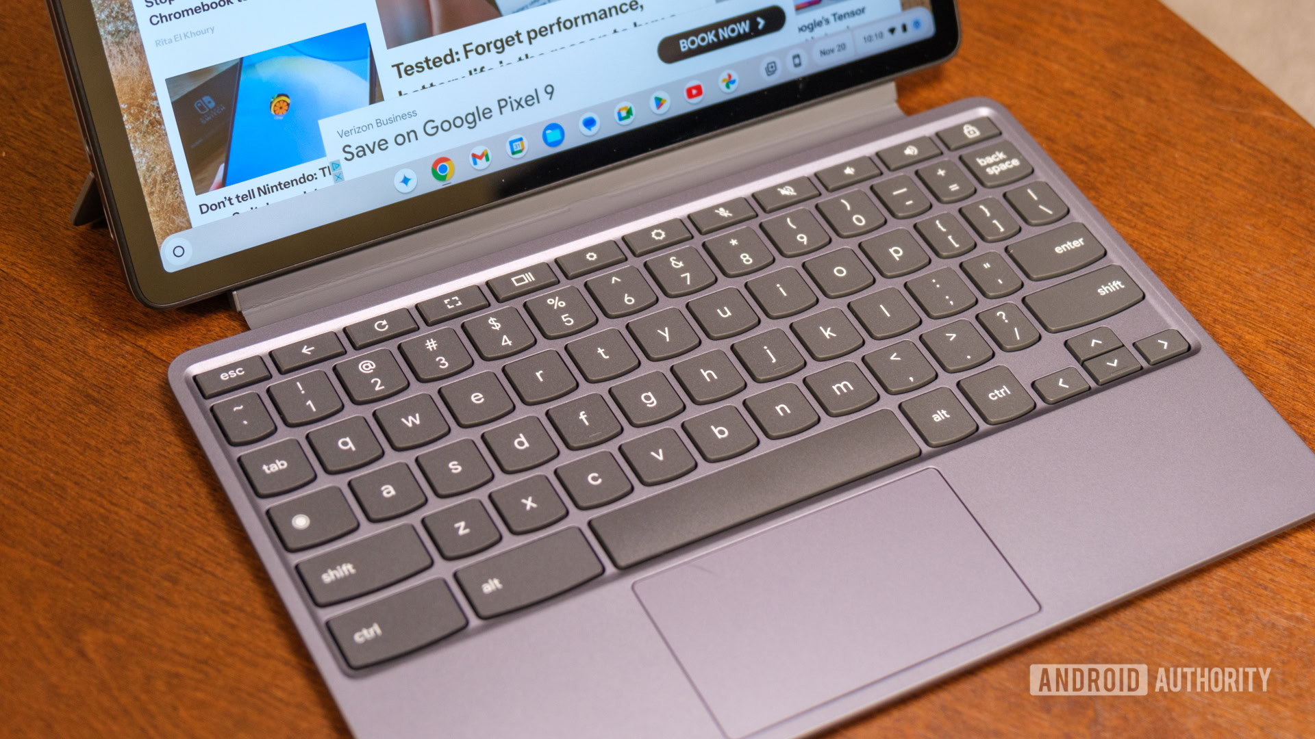 Lenovo Chromebook Duet keyboard