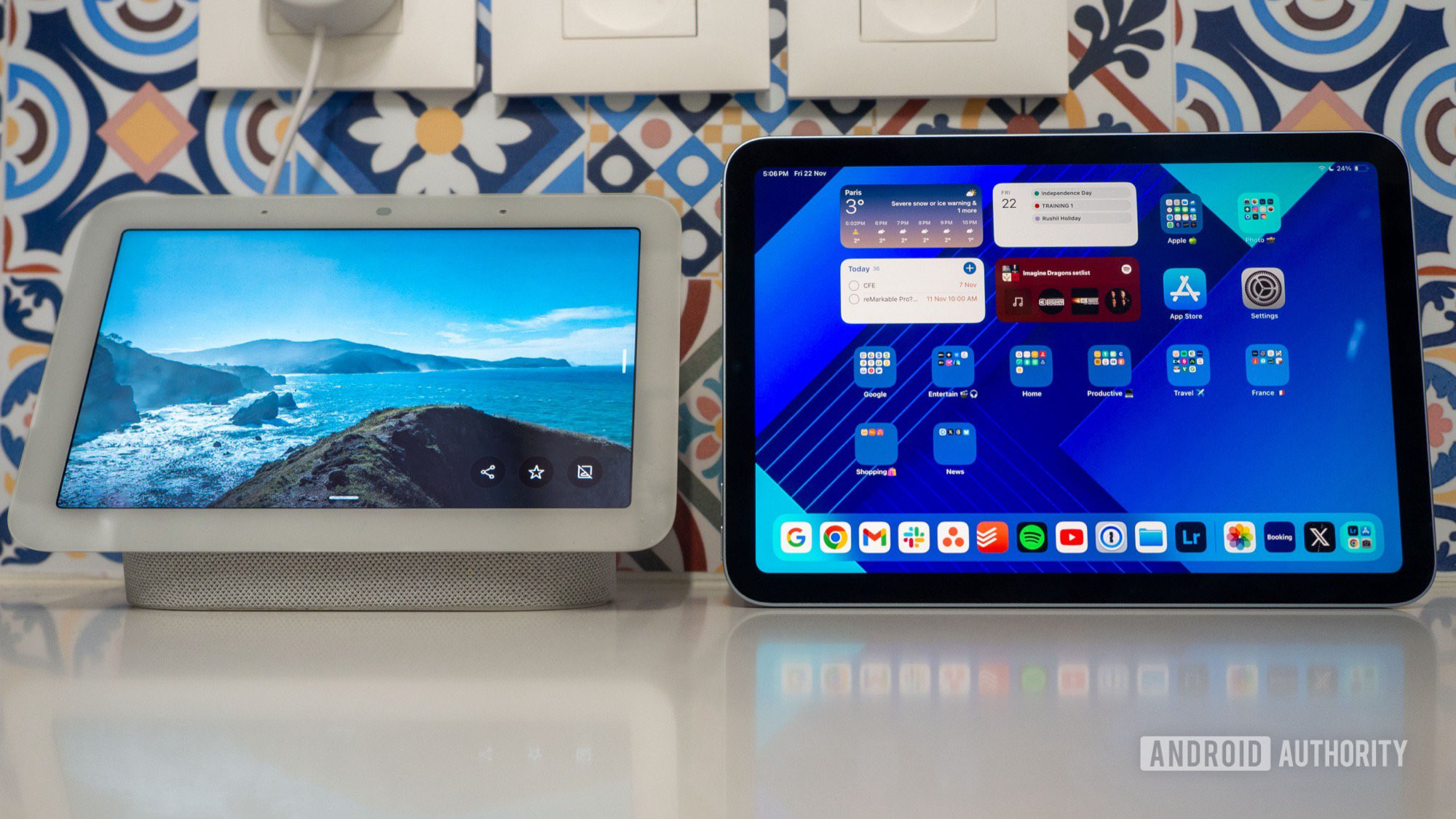 apple ipad mini 7 vs google nest hub