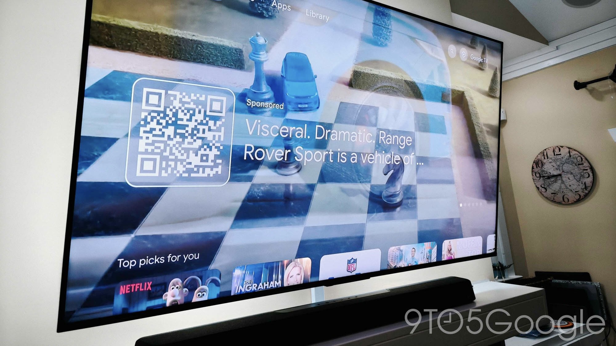 google tv qr code ads