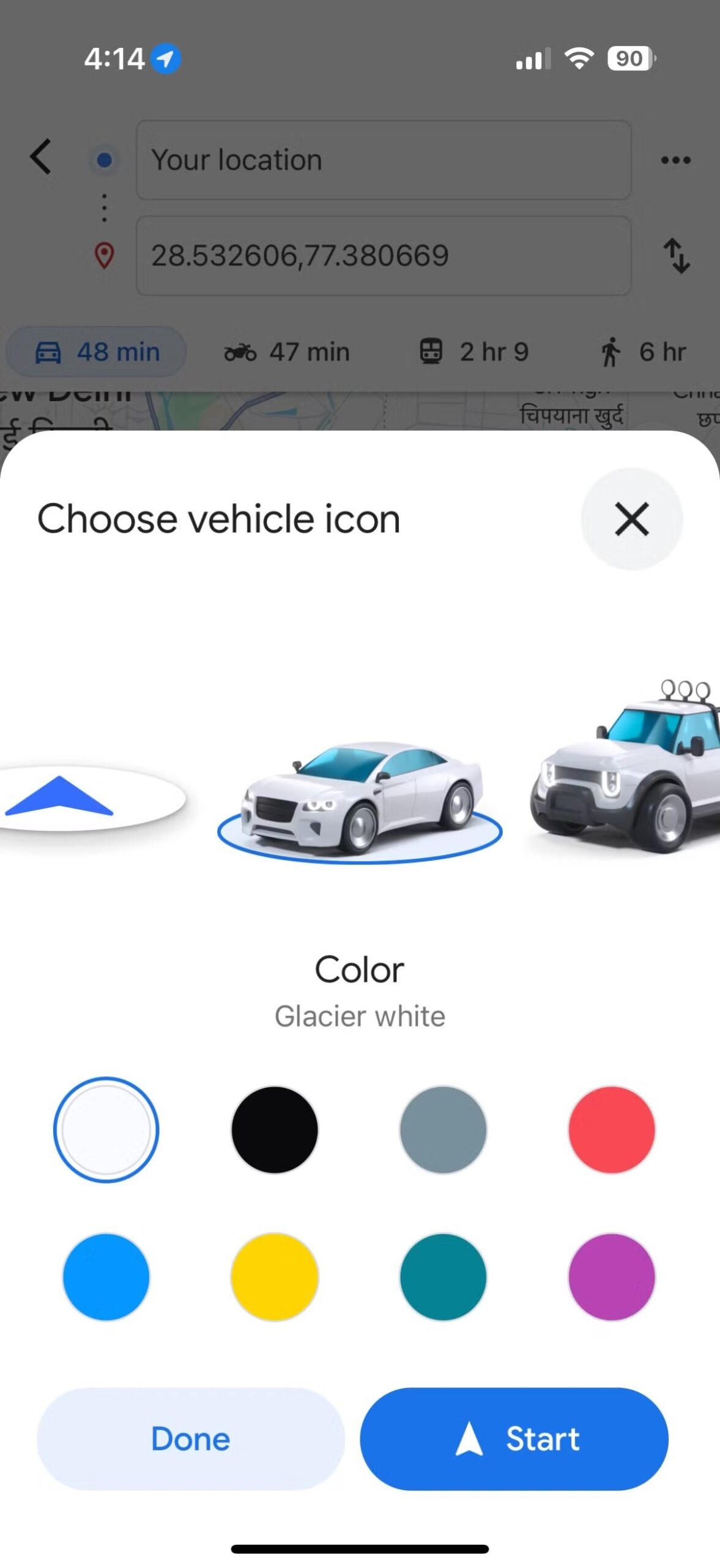 Google Maps is handing you the wheel to customize the navigation car