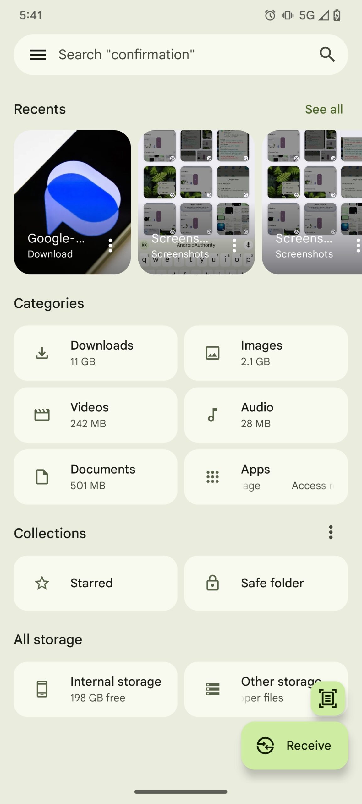 quick share button receive apk teardown 1