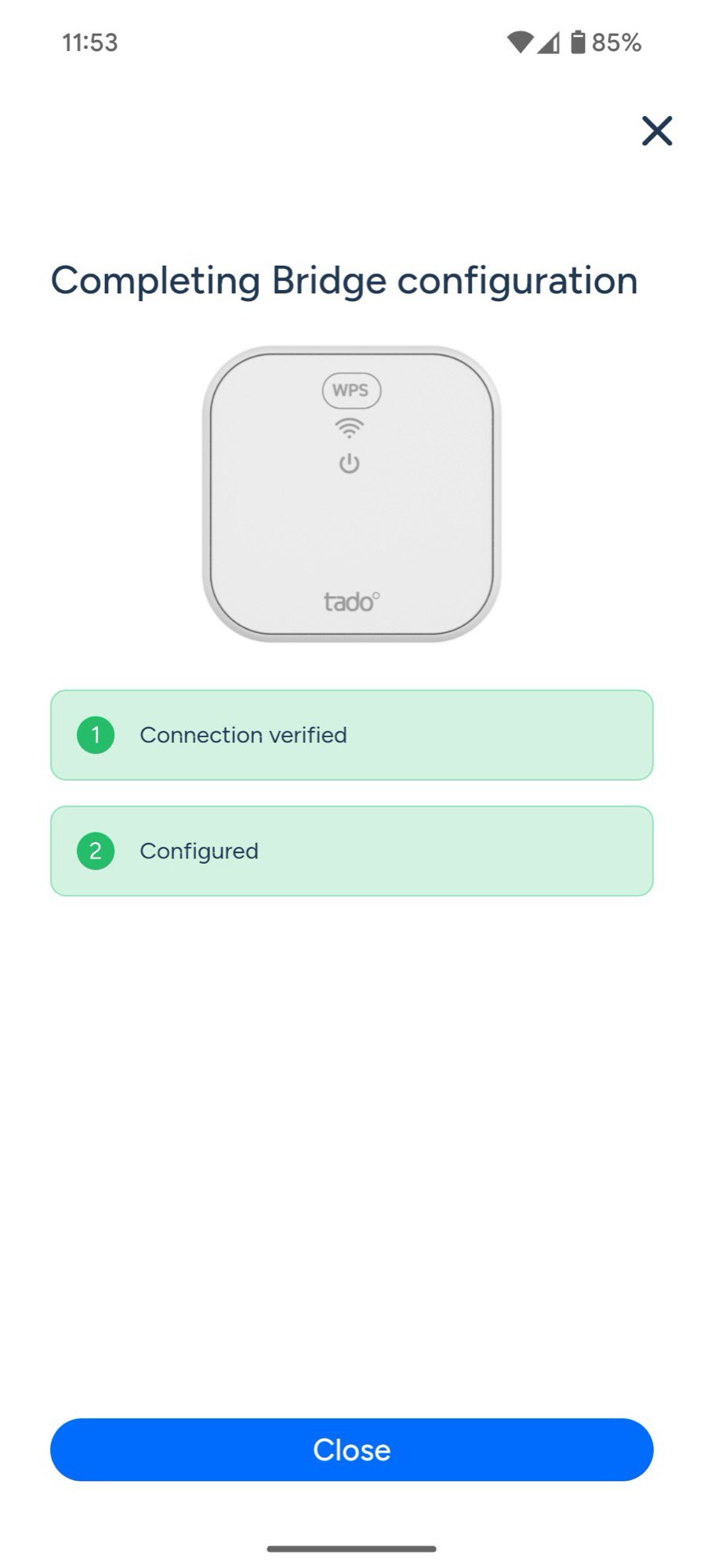 tado thermostat app bridge x configuration worked