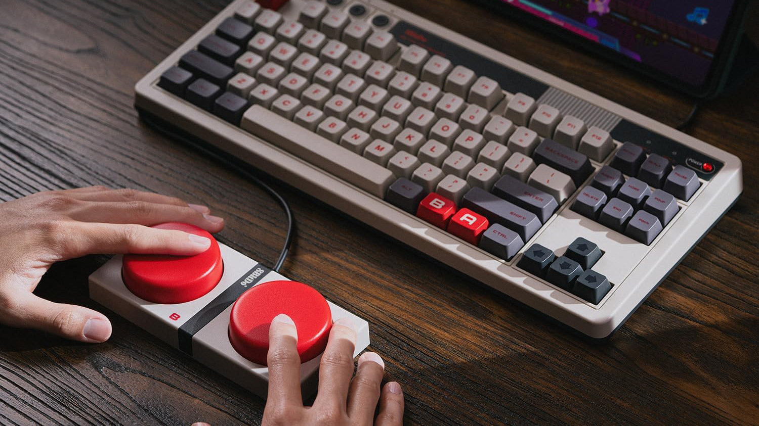 8BitDo Retro Mechanical Keyboard with Super Buttons