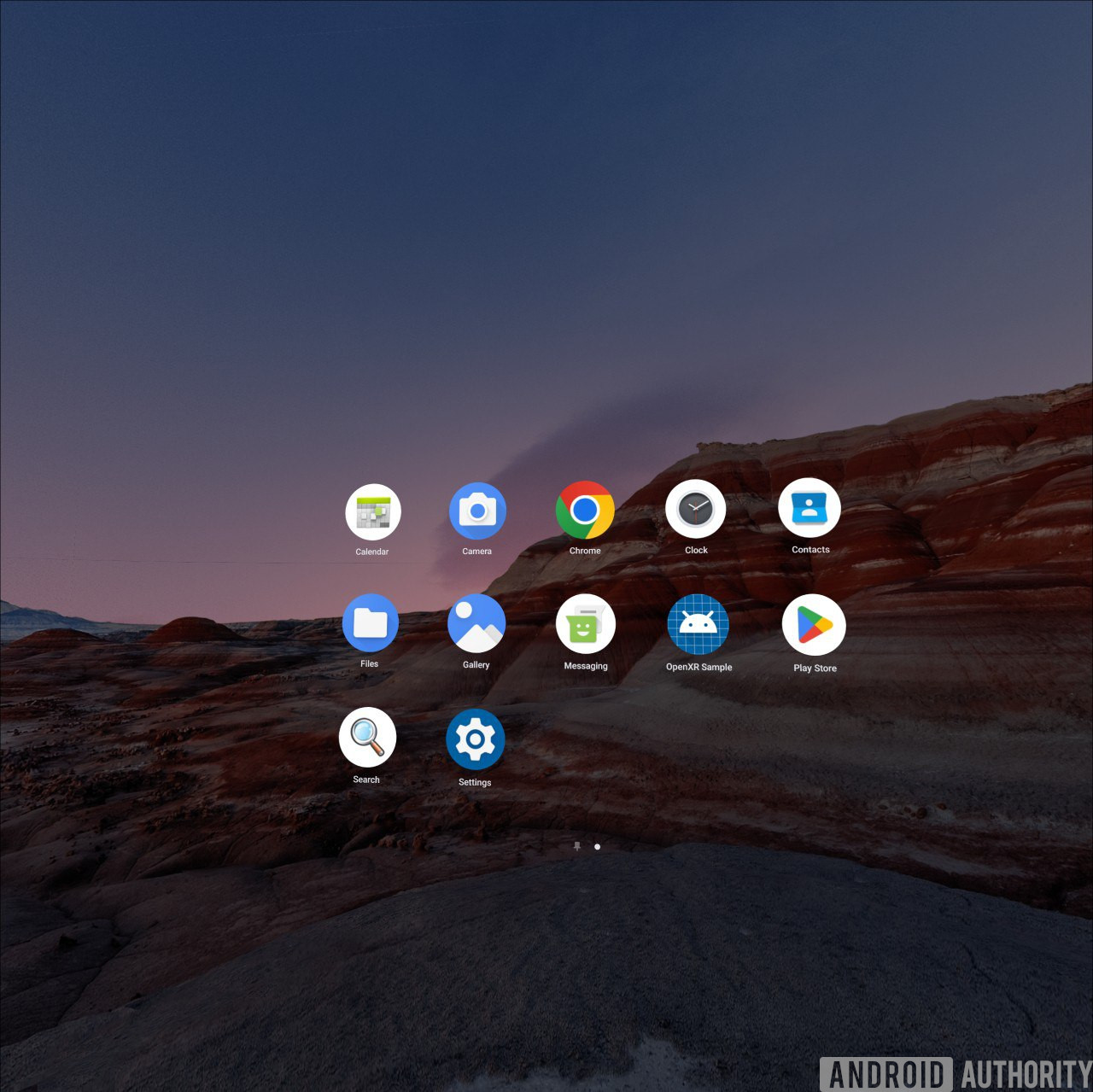 App drawer in Android XR