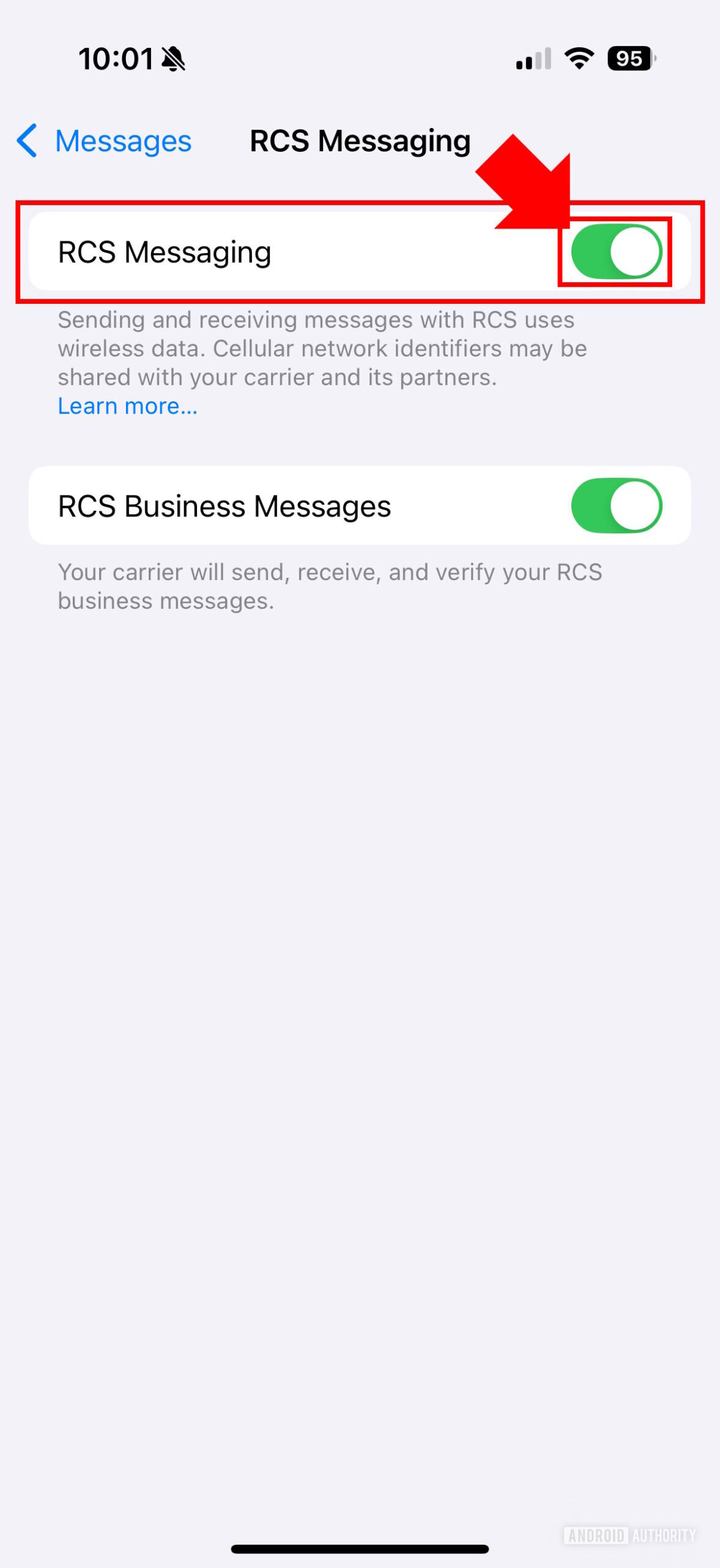 Apple iOS 18 How to enable RCS on iPhone 4