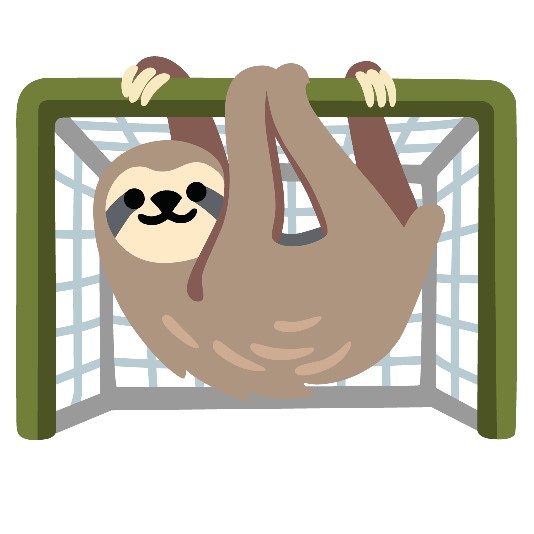 Emoji Kitchen Sloth and Goal