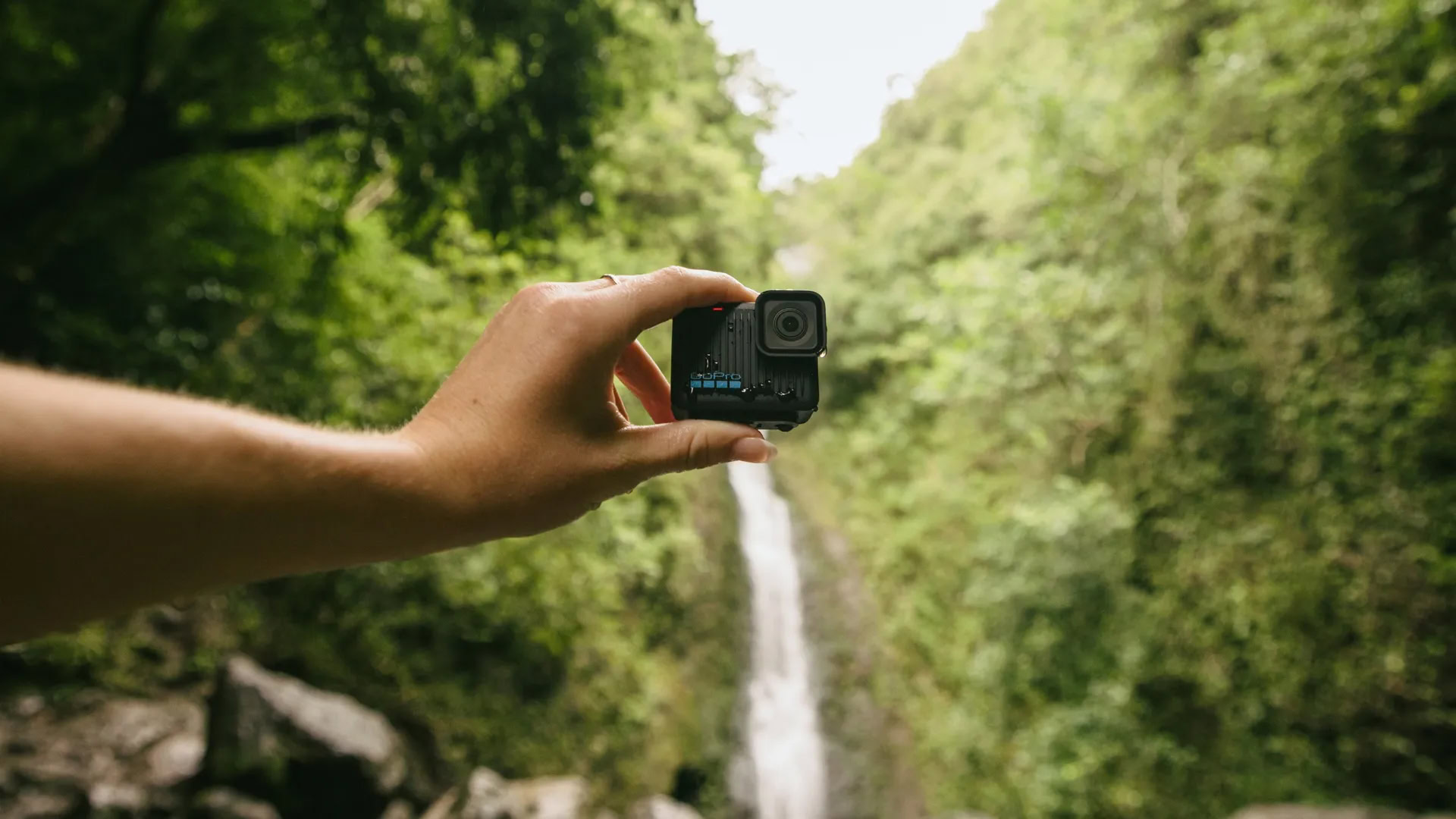 GoPro Hero in hand