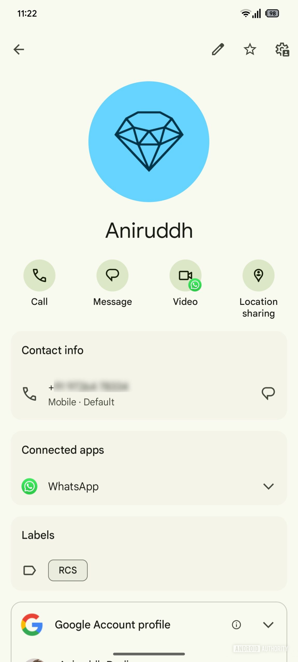 Google Contacts app Upcoming behavior (1)