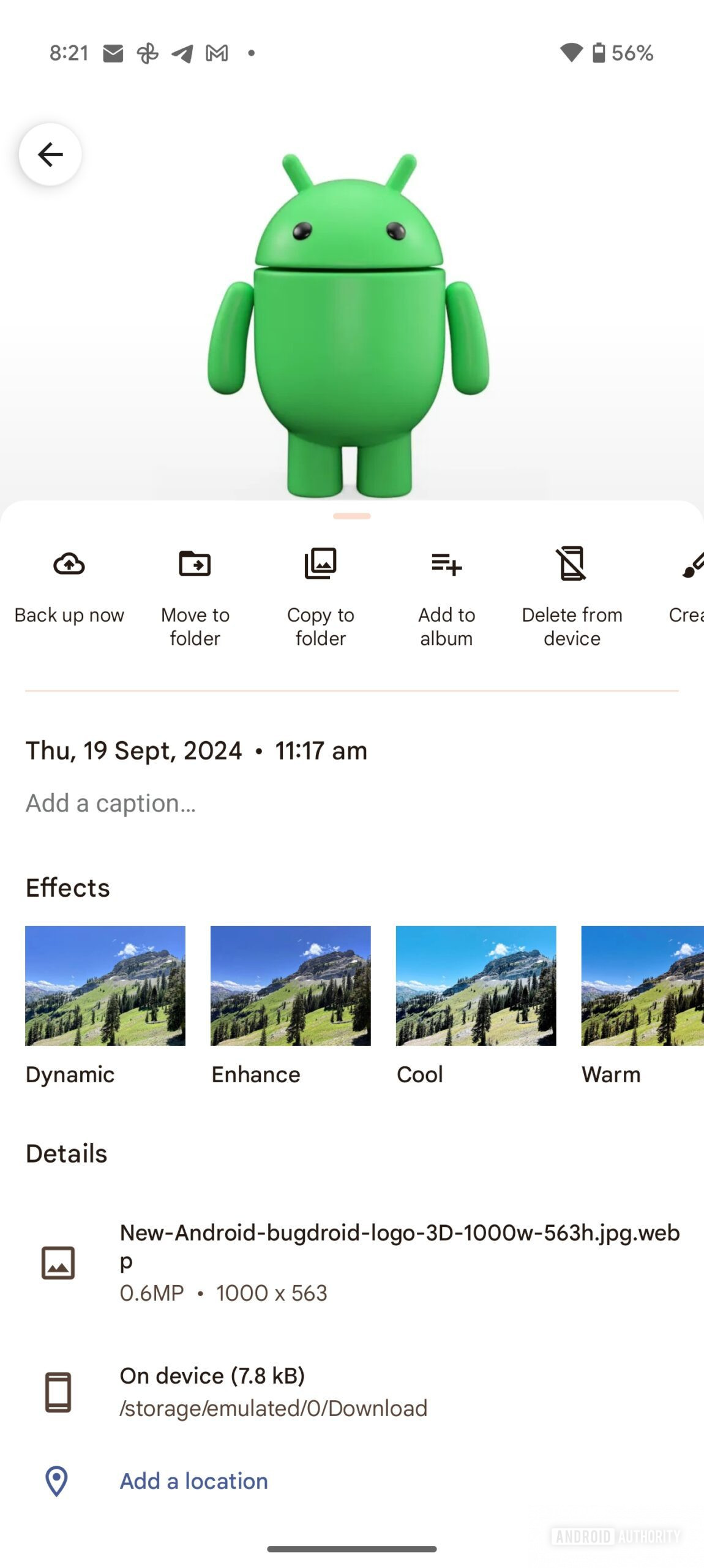 Google Photos How to set a photo as a wallpaper (2)