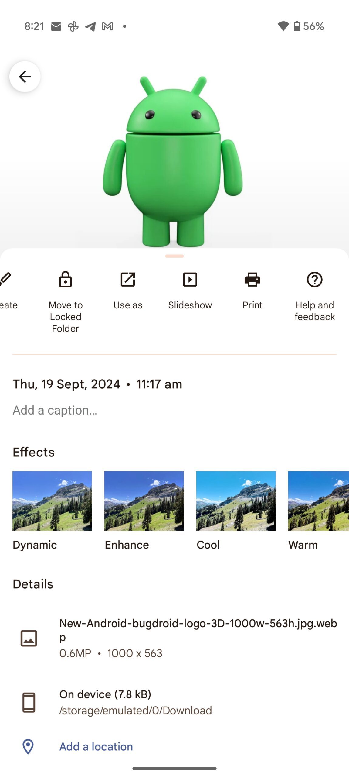 Google Photos How to set a photo as a wallpaper (3)