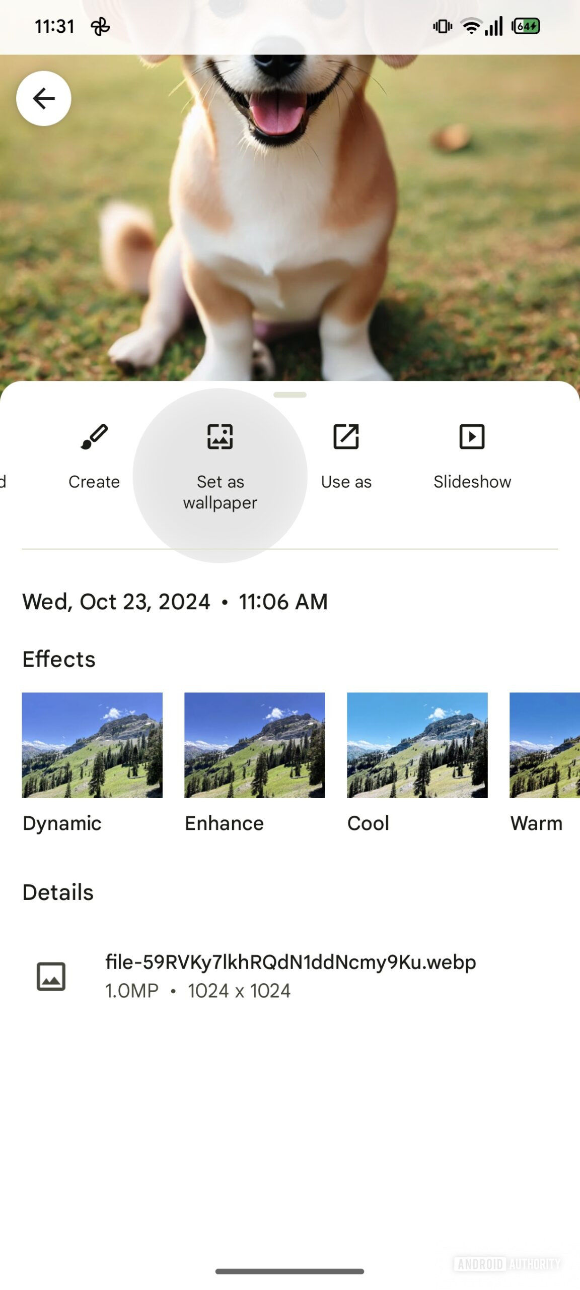 Google Photos Upcoming how to set a photo