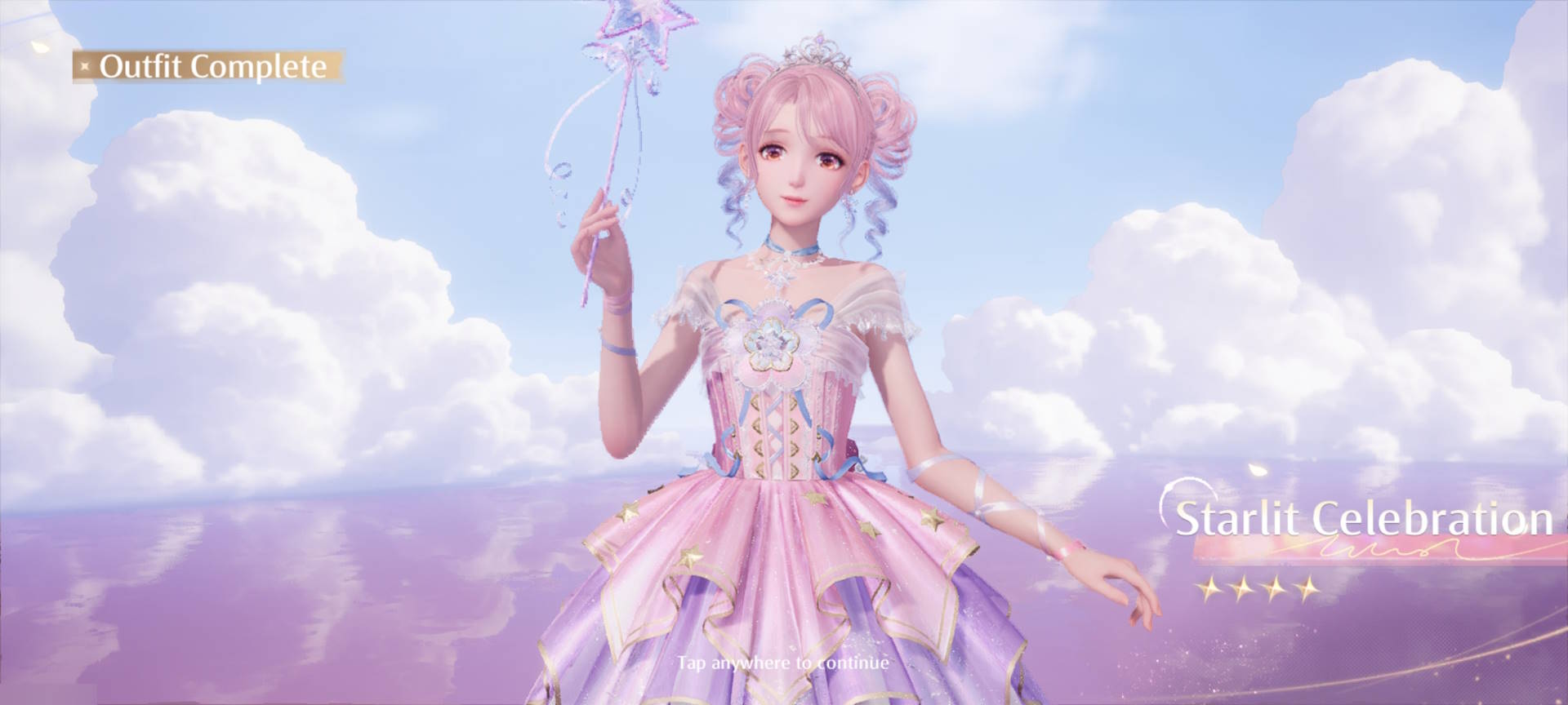 Infinity Nikki Starlit Celebration birthday outfit