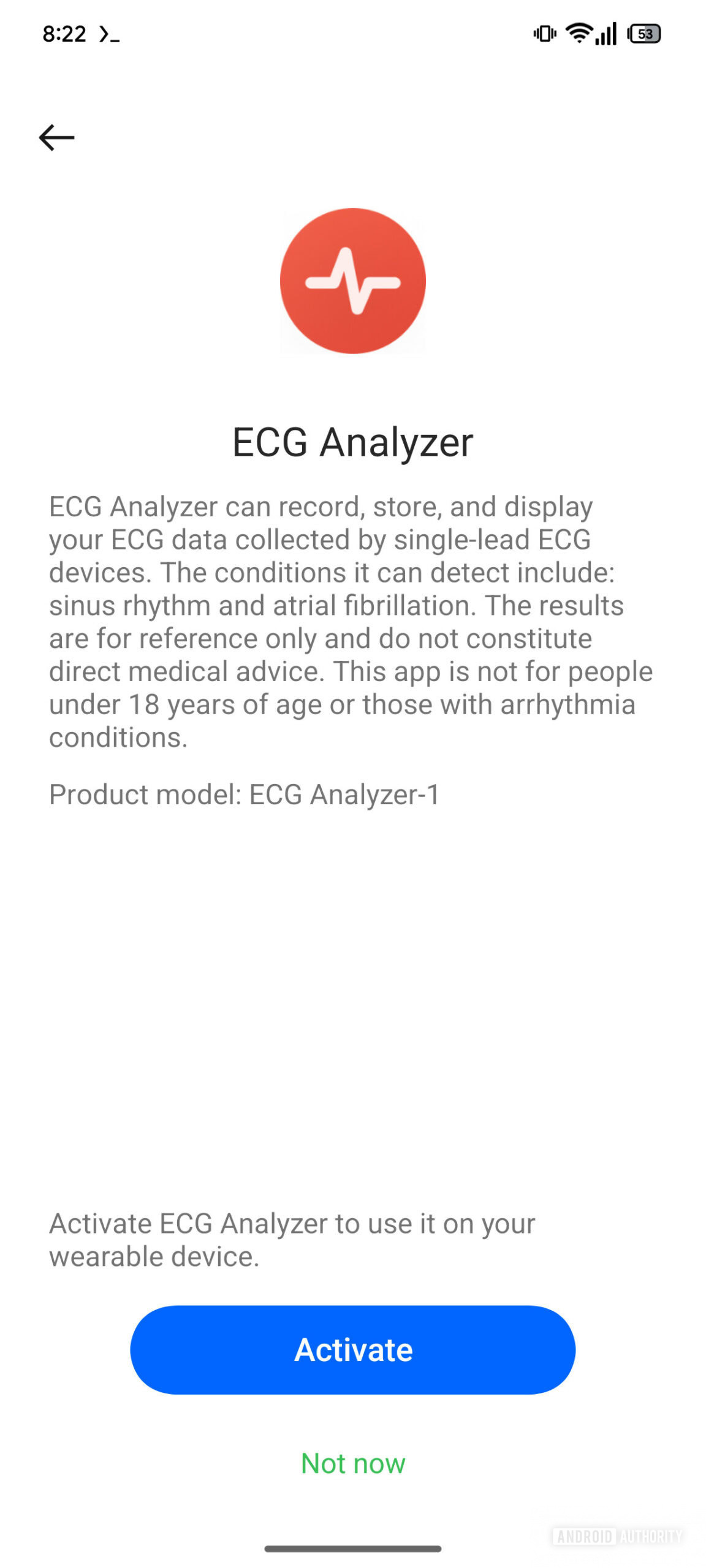 OHealth app ECG AssembleDebug 2