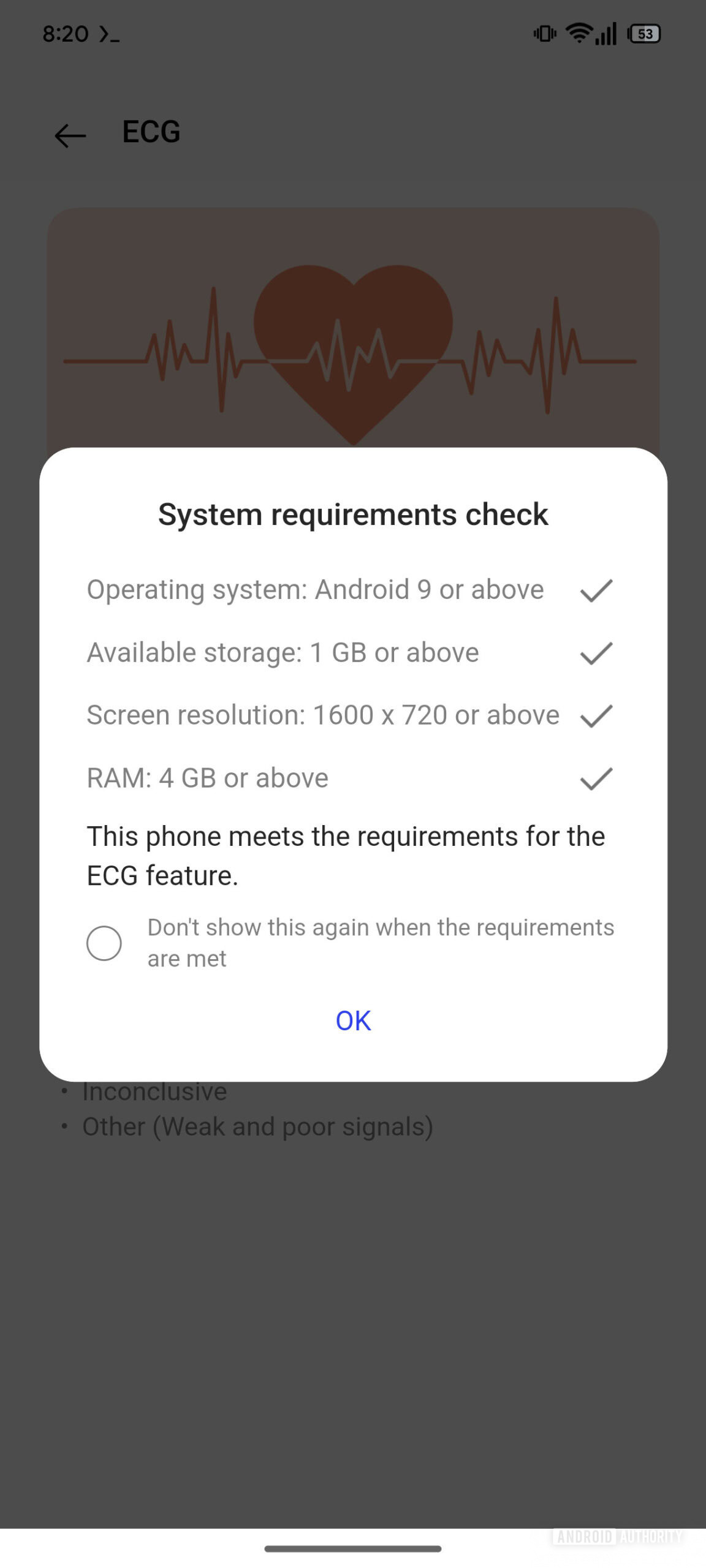 OHealth app ECG AssembleDebug 4