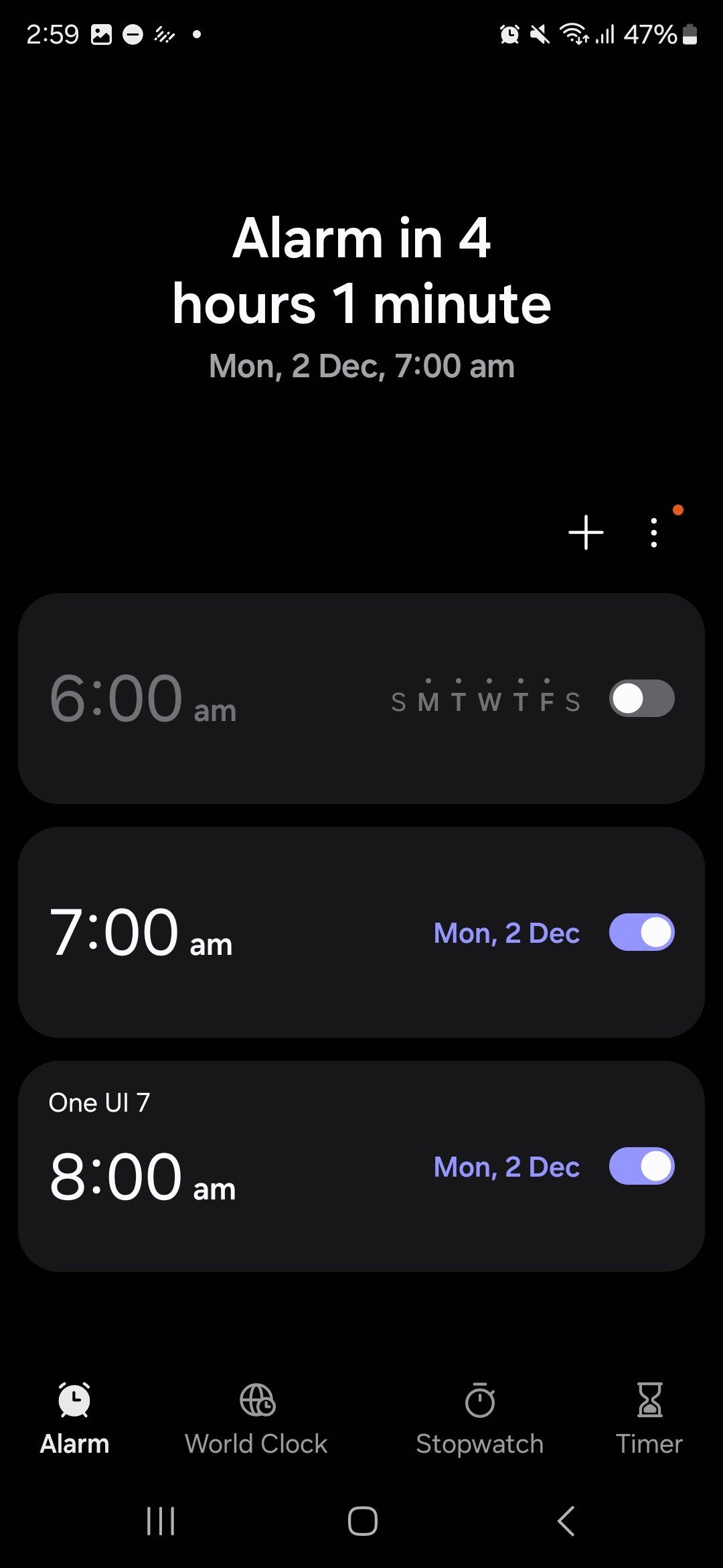 One UI 7 Clock app Visual Changes 1