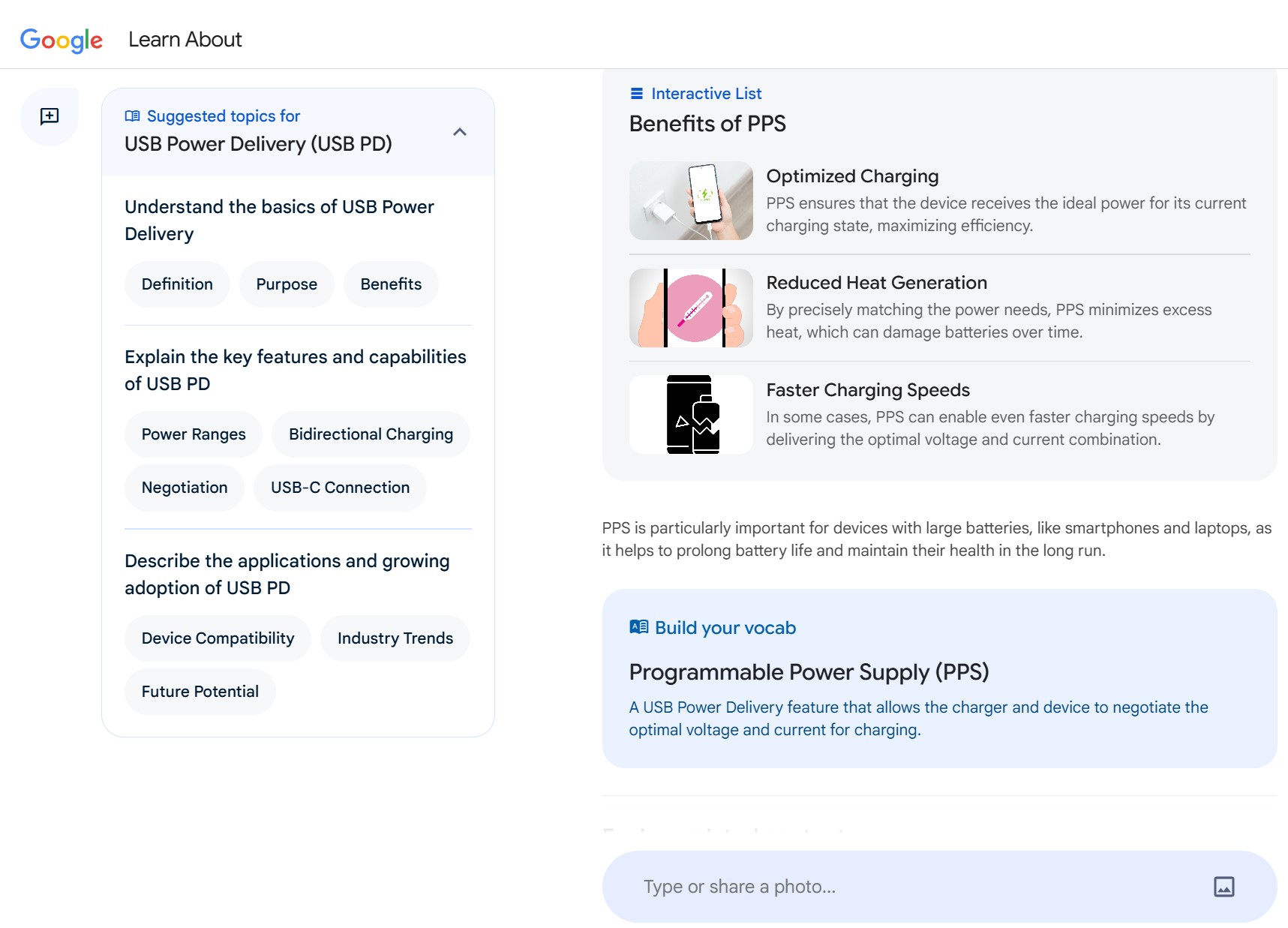 google learn about usb power delivery