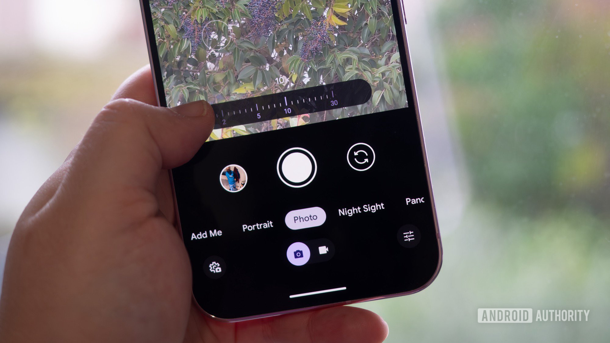 The Pixel camera app doesn't have this button, but you really want it ...