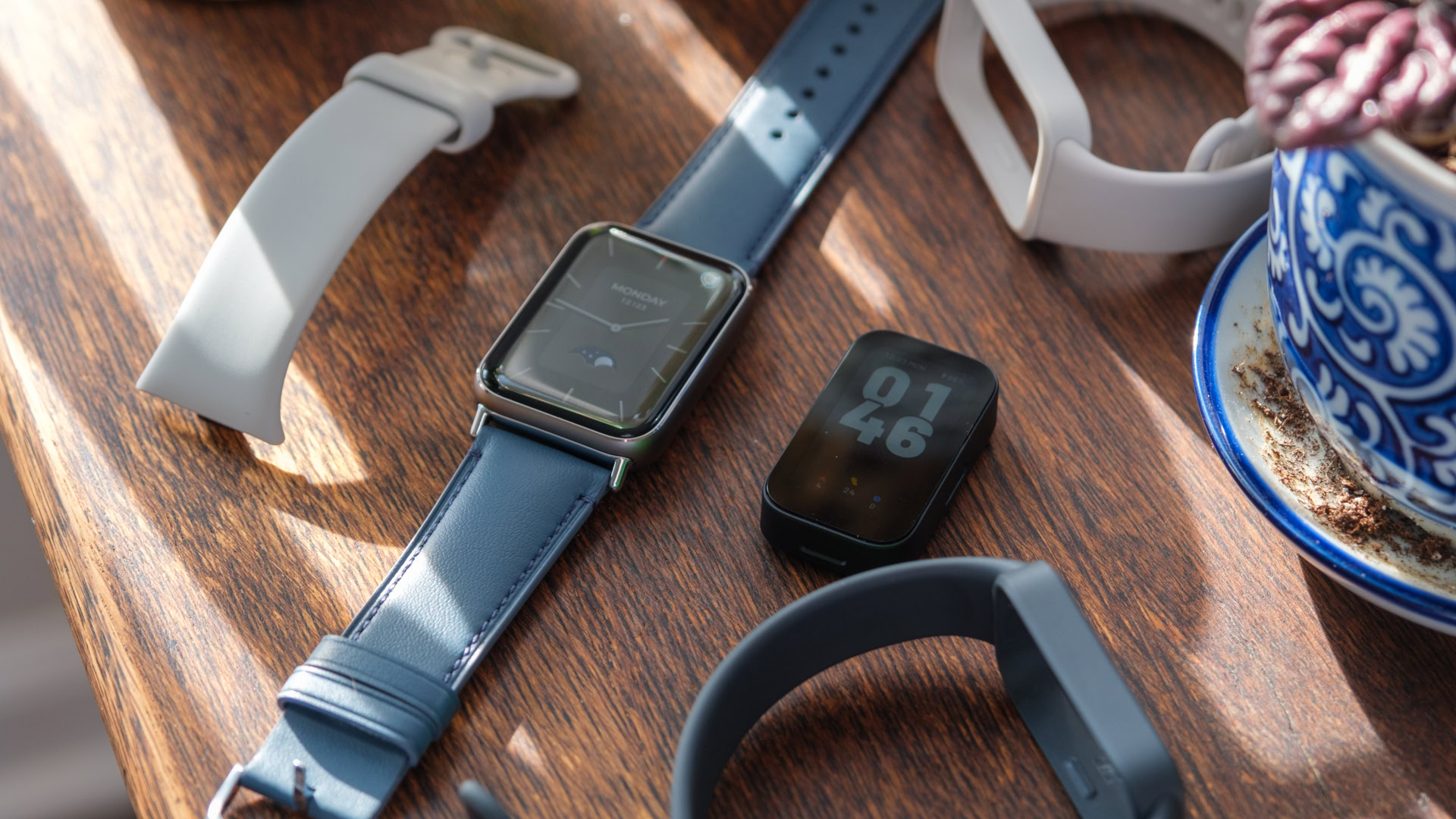 xiaomi smart band 9 pro and 9 active with replacement bands