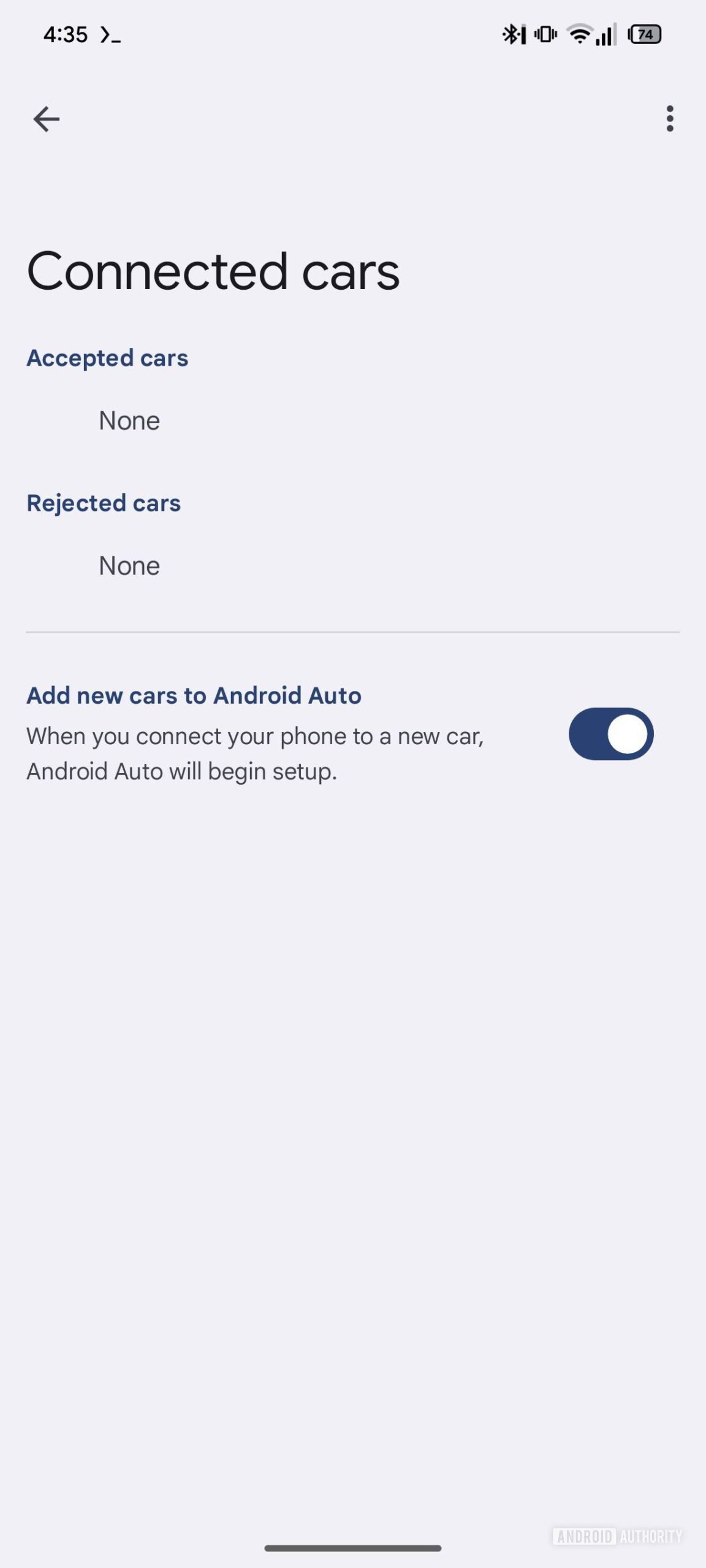 Android Auto settings old 2