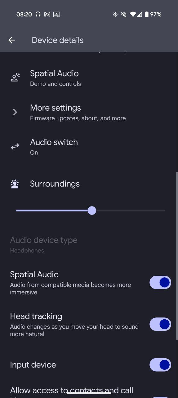 Bluetooth ambient volume slider in Android 16 Beta 1 b