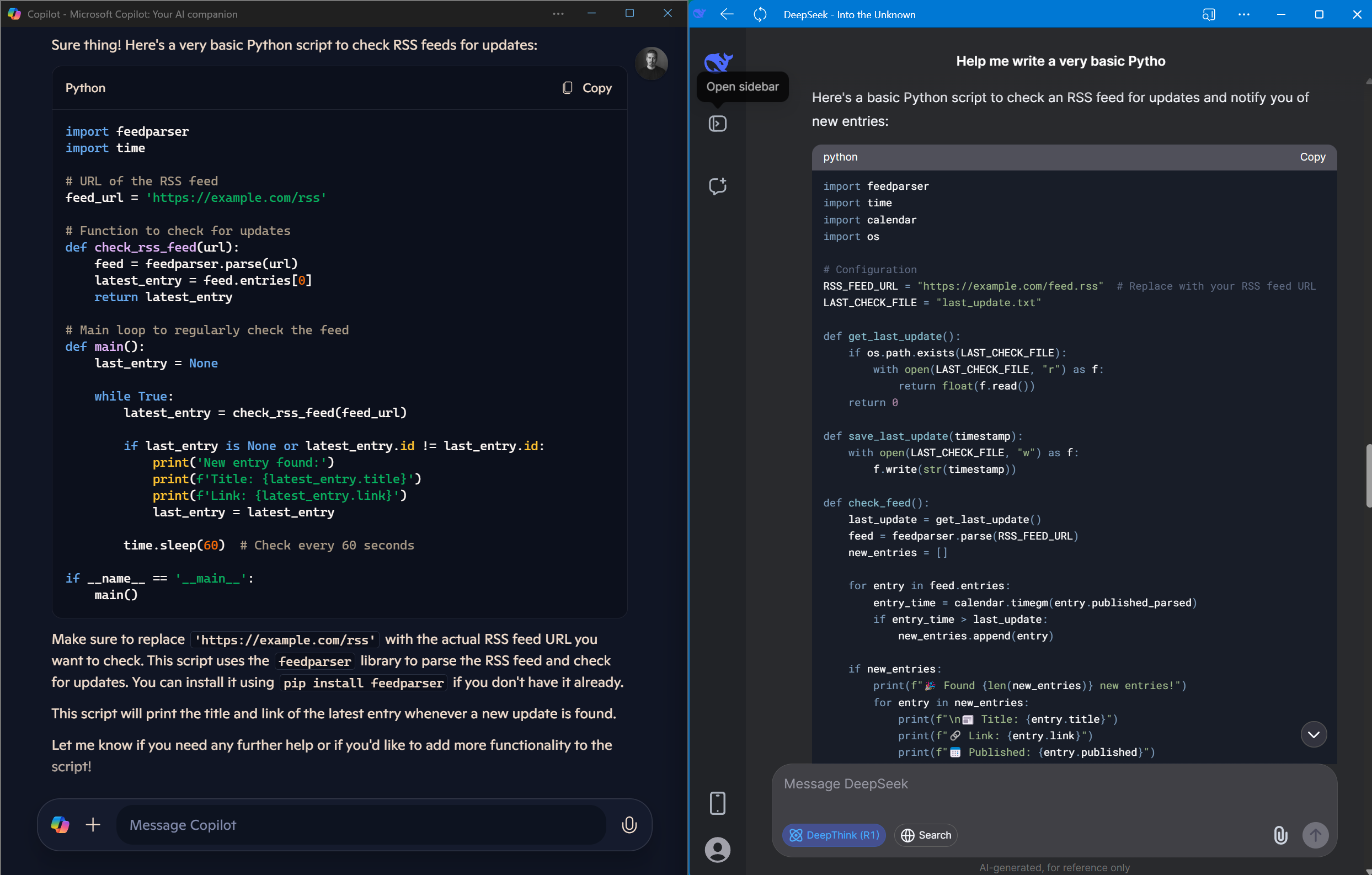 CoPilot vs DeepSeek Q2