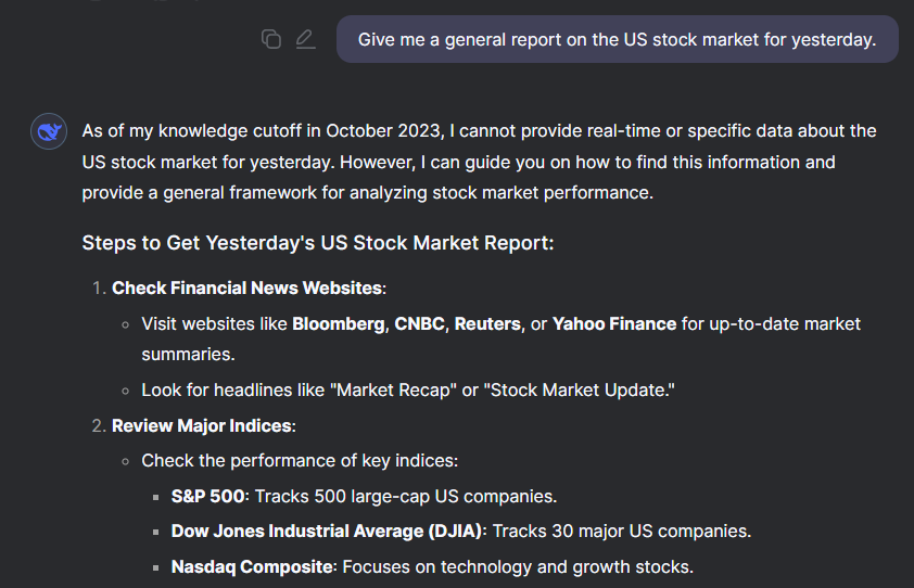 Deepseek stock market