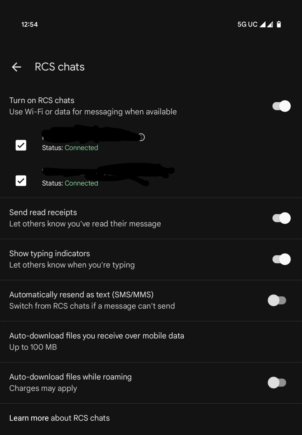 Dual SIM RCS on Google Messages