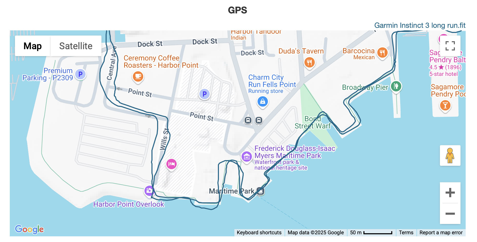 Garmin Instinct 3 map